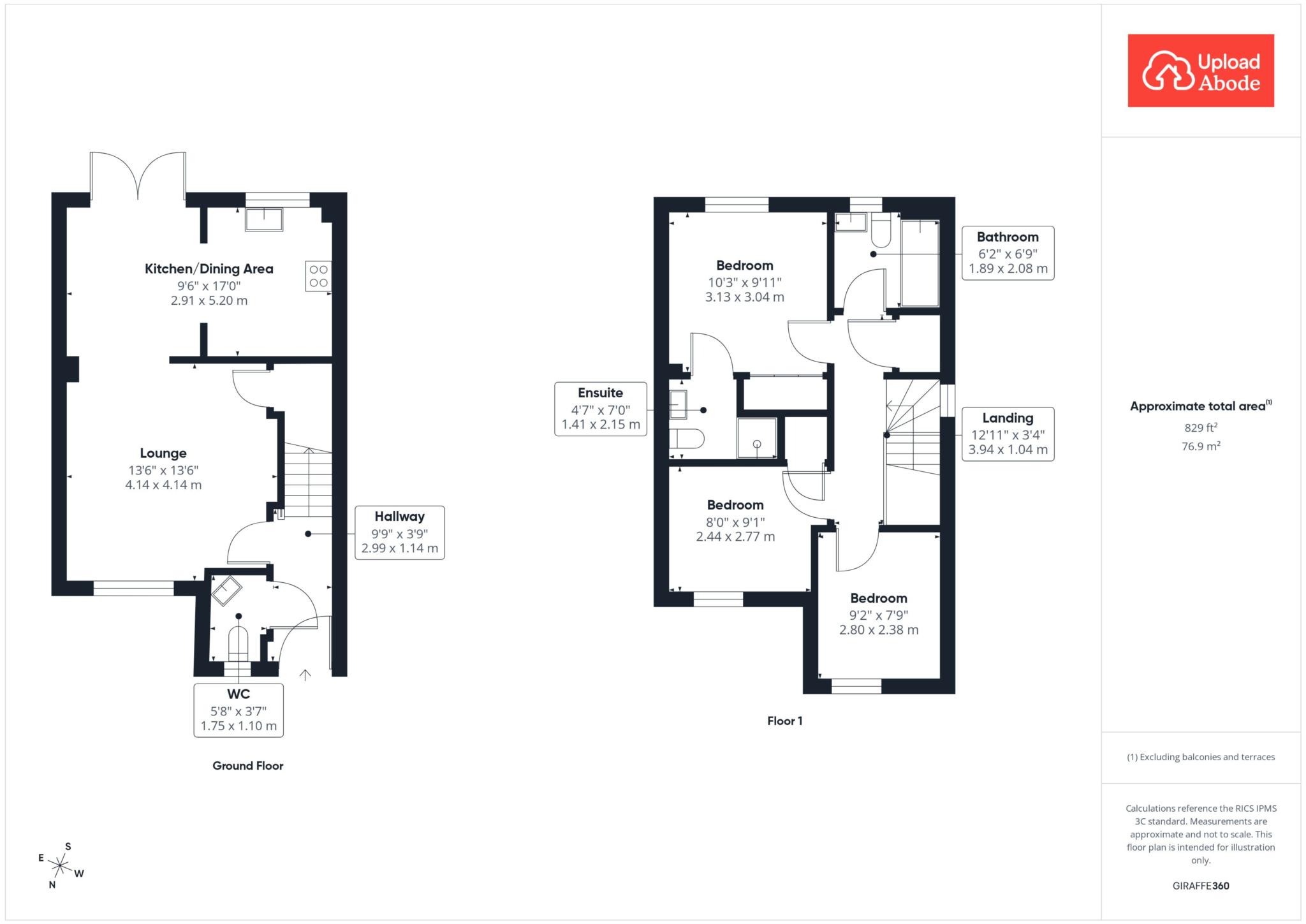 66, Springbank Crescent, Glasgow floorplan
