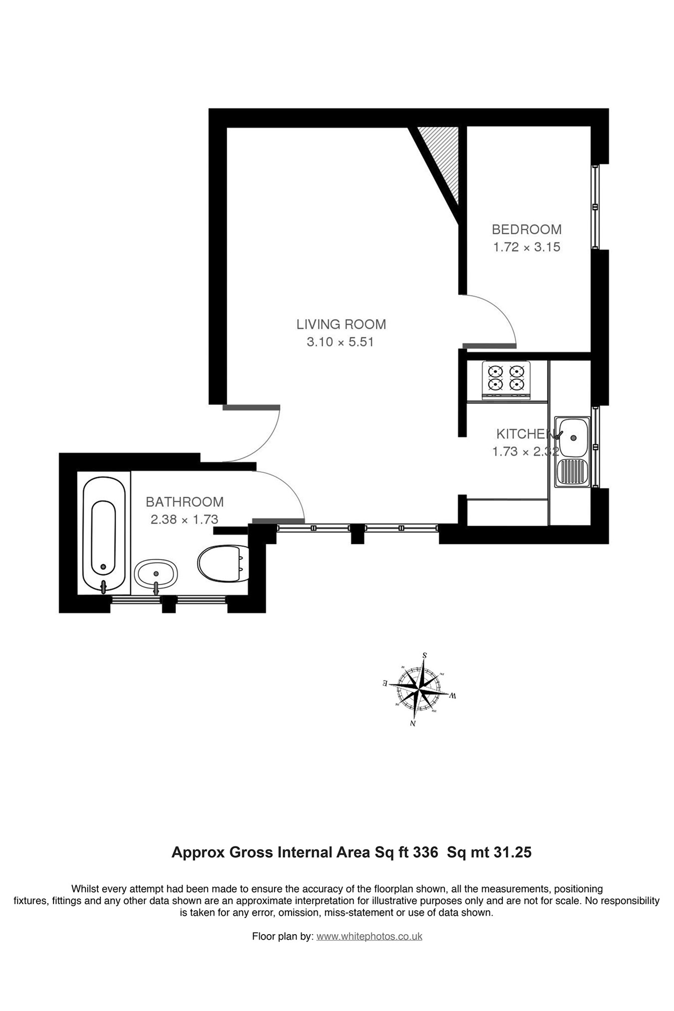 1 Bedrooms Flat to rent in Stanhope Road, London N6