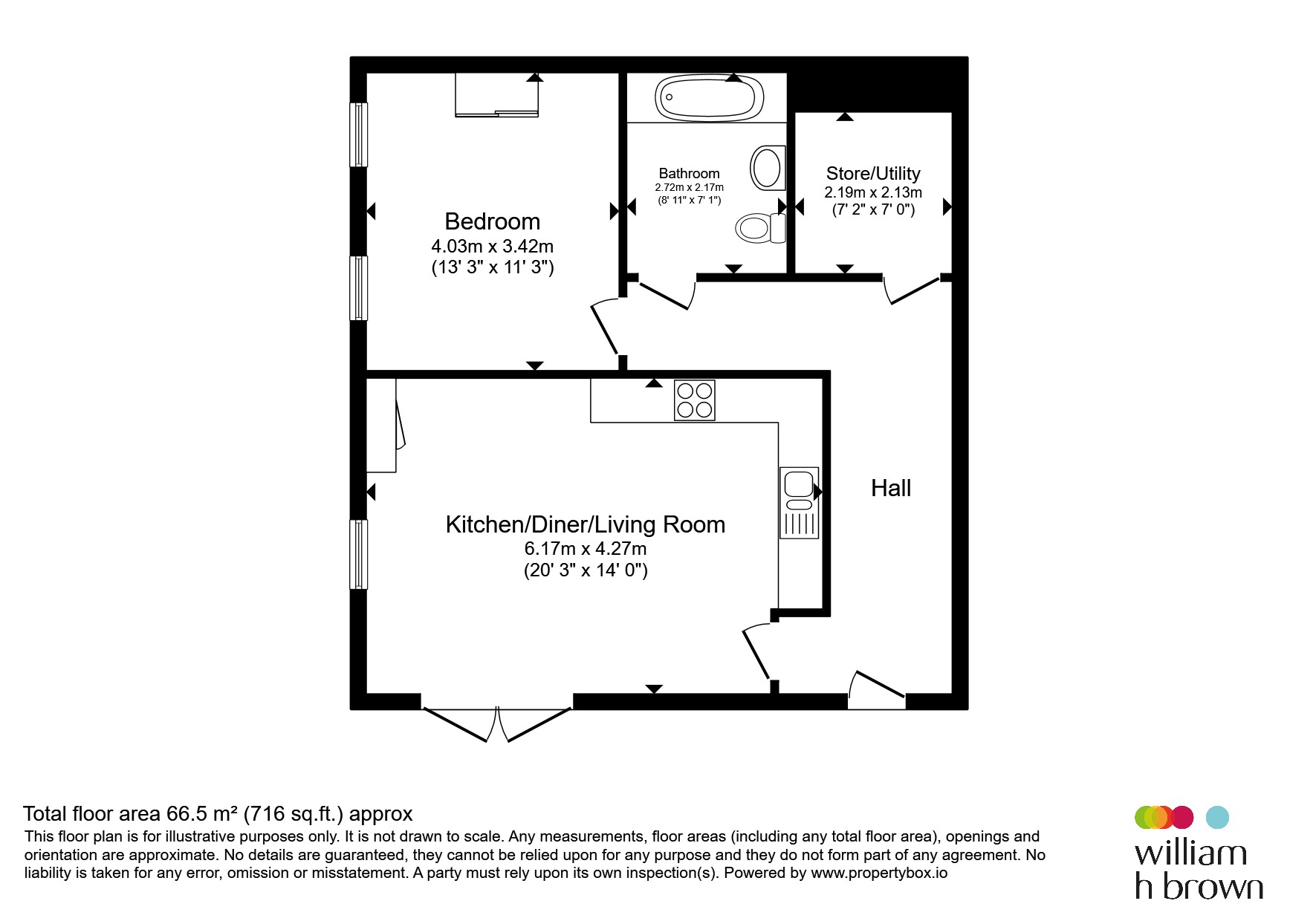 1, Morden Apartments, 1, Haven Road, Rainham floorplan