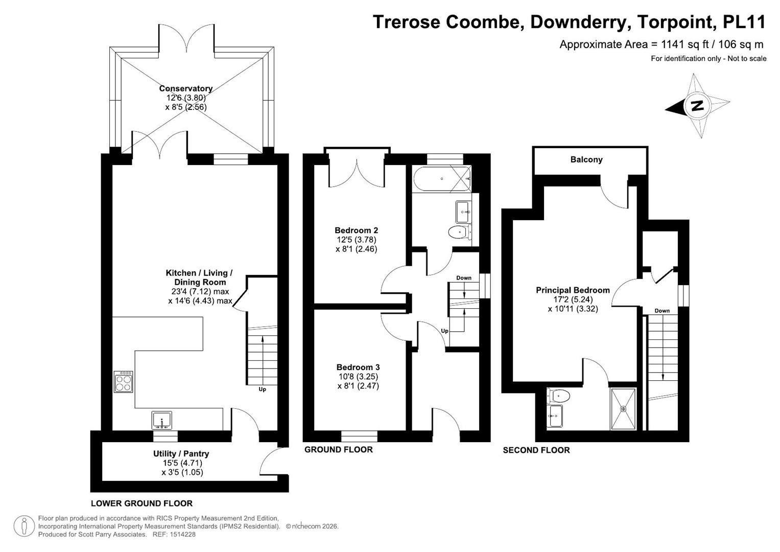 34, Trerose Coombe, Torpoint floorplan
