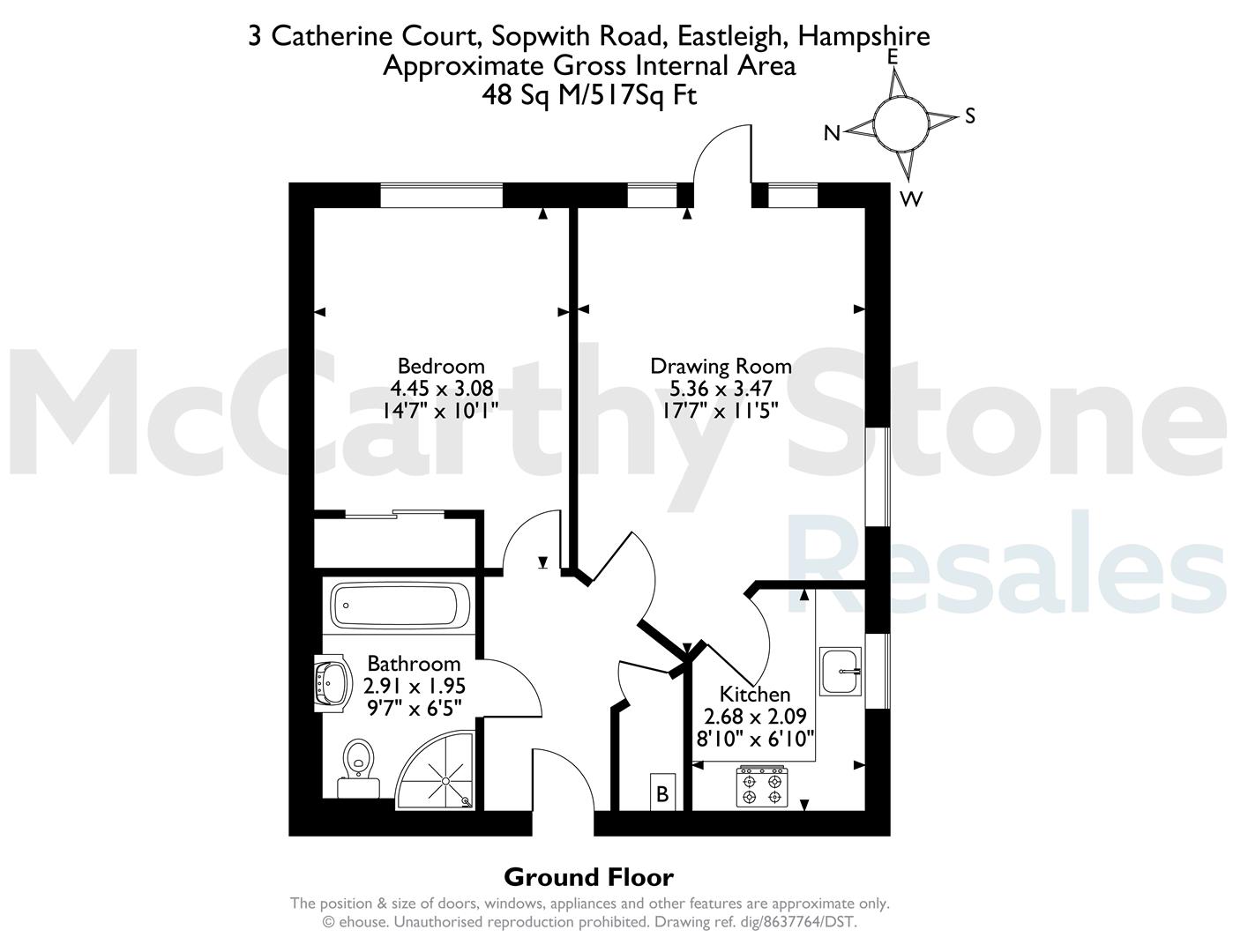 3 Catherine Court, Sopwith Road, Eastleigh floorplan