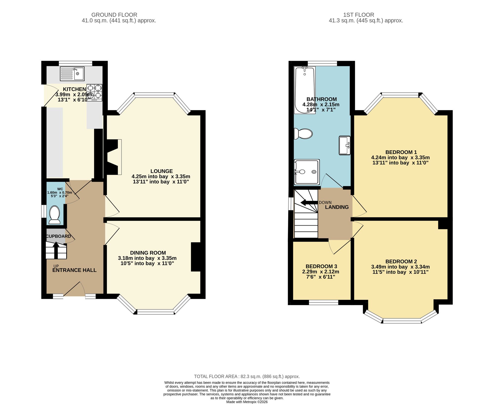 Hady Hill, Chesterfield floorplan