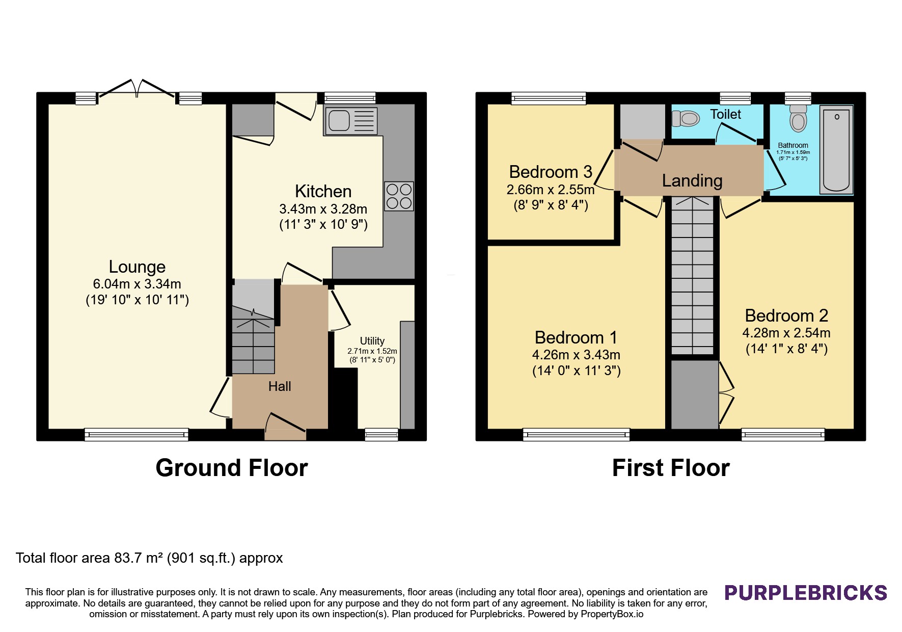 36, Markfield Crescent, Liverpool floorplan