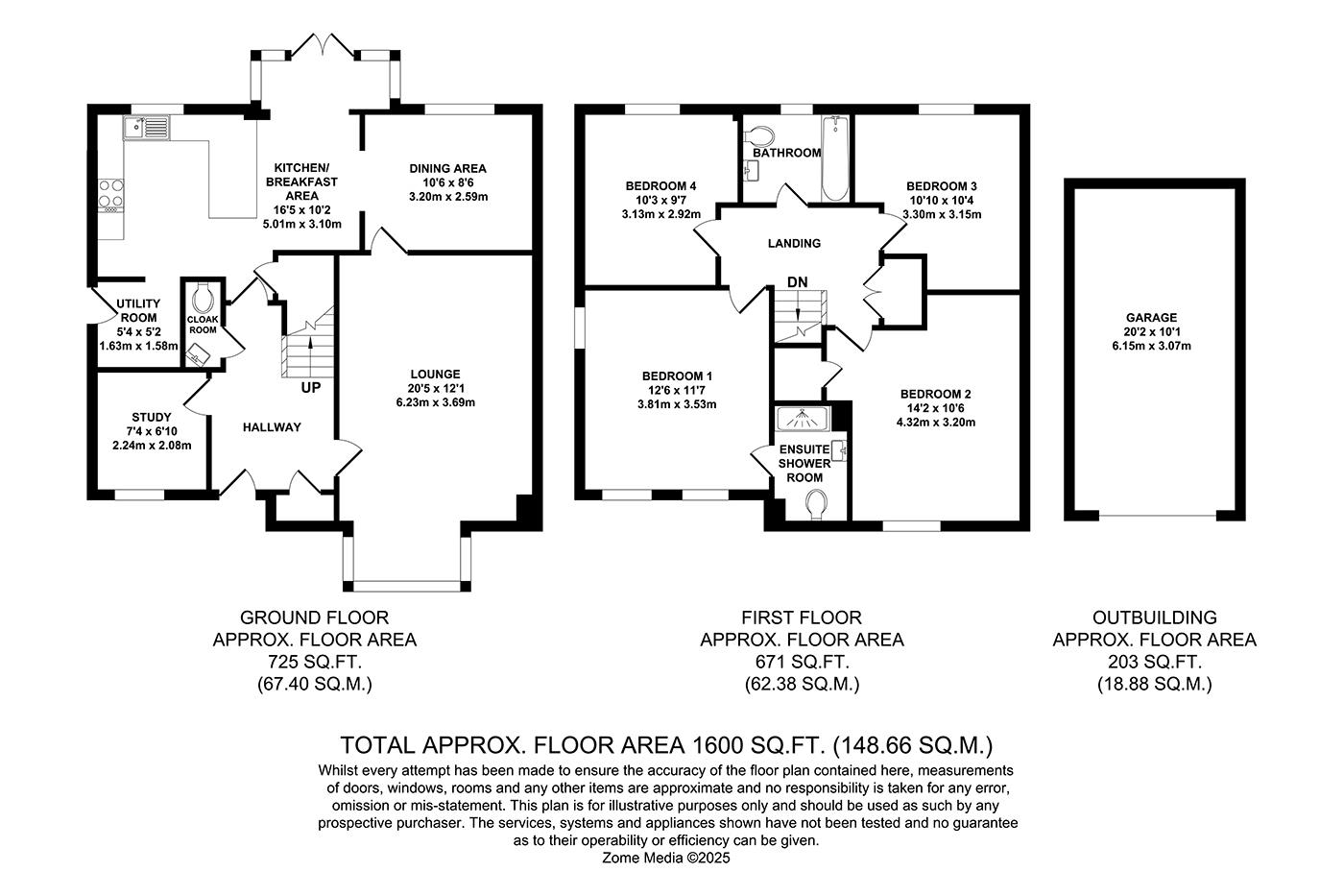 1, Rosebay Gardens, Allington floorplan