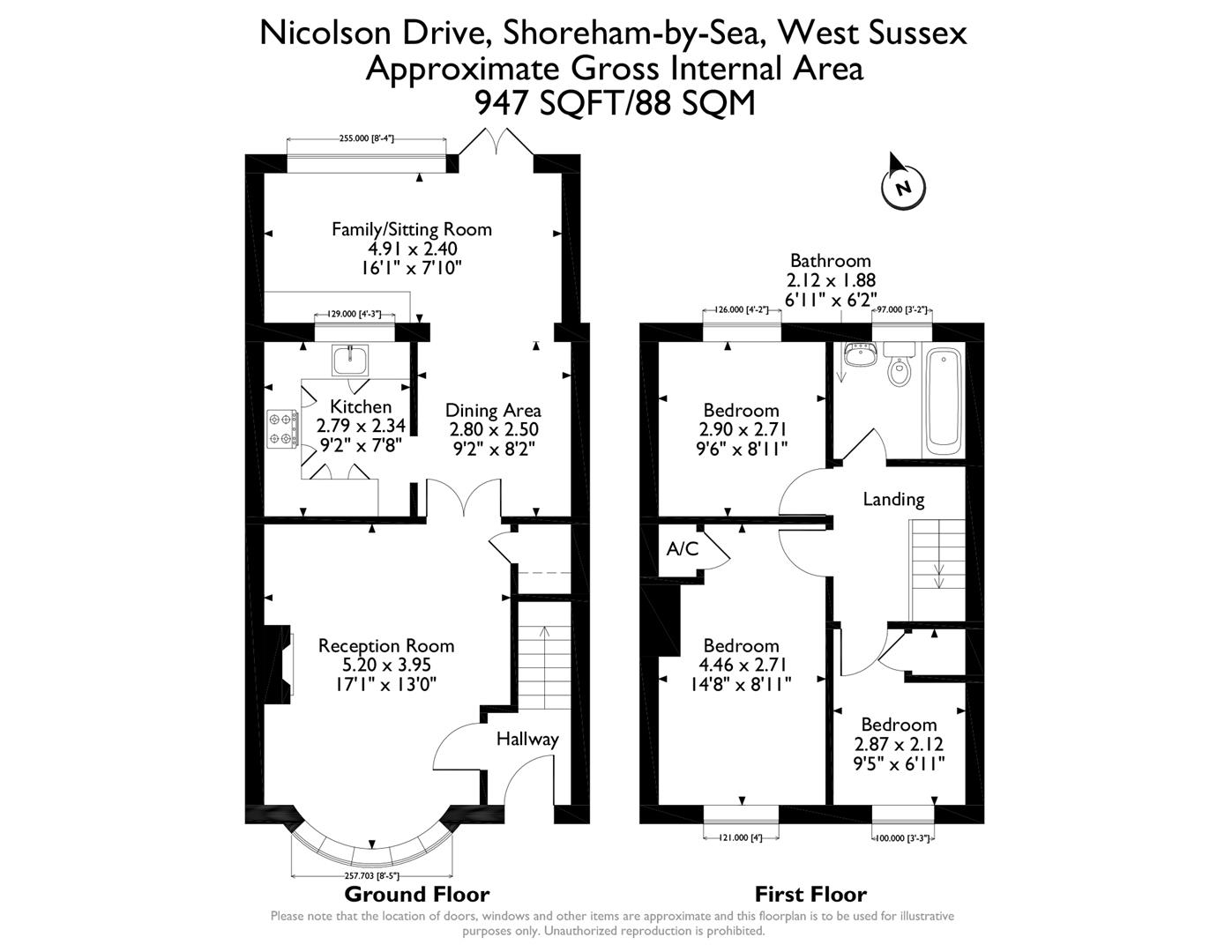 22, Nicolson Drive, Shoreham-By-Sea floorplan