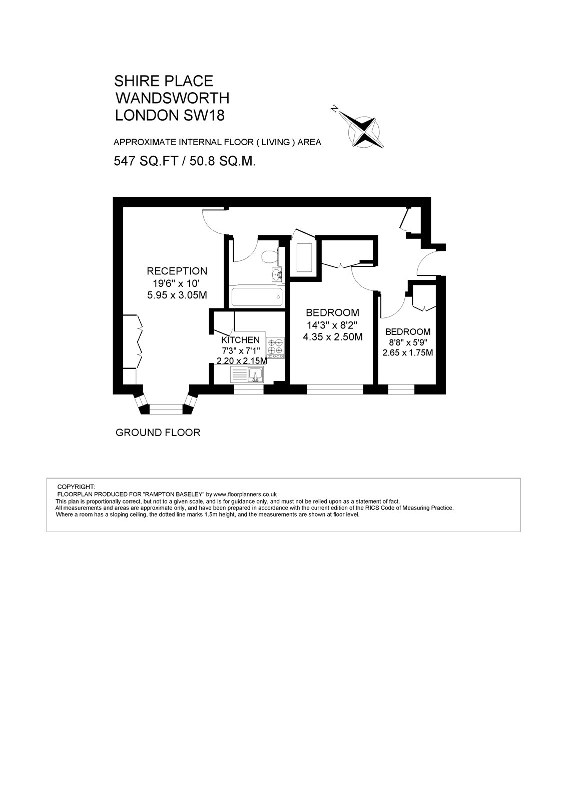 2, Shire Place, London floorplan