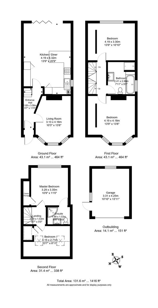 4 Bedrooms Semi-detached house for sale in Erskine Park Road, Rusthall, Tunbridge Wells TN4