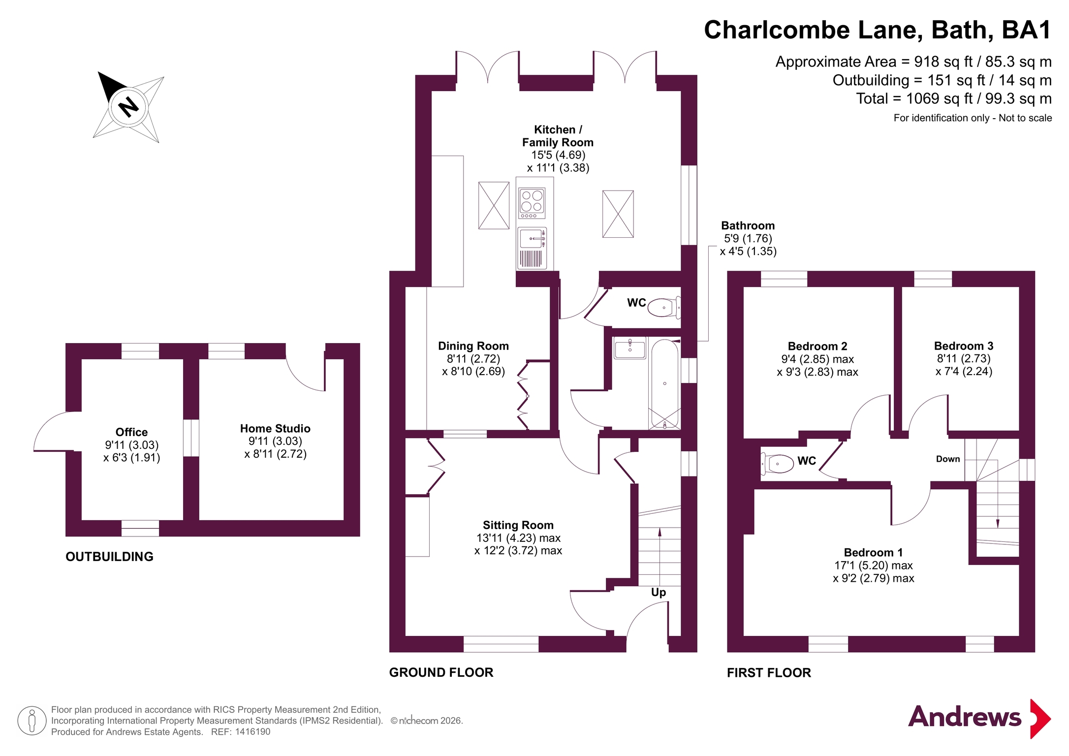 11, Charlcombe Lane, Bath floorplan