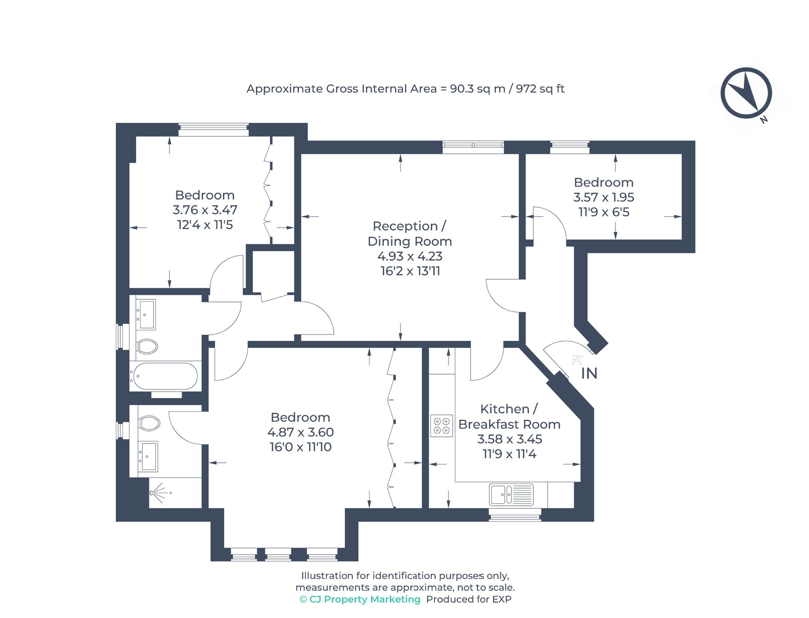 Blenheim Court, 316,Flat 10, Woodstock Road, Oxford floorplan