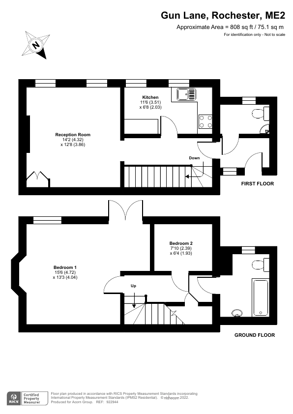 20, Gun Lane, Rochester floorplan