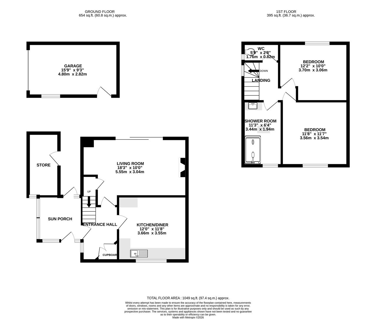44, Coronation Road, Wroughton floorplan
