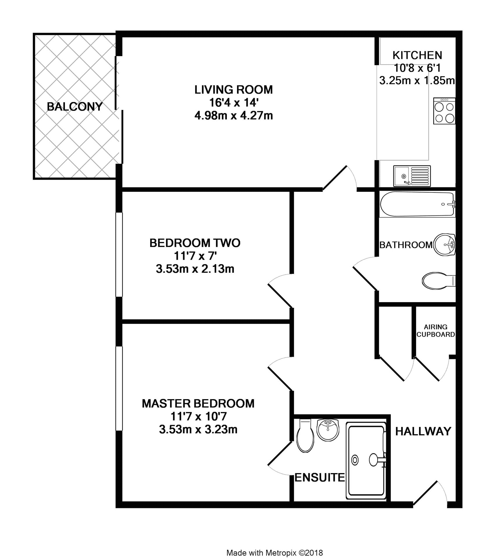 2 Bedrooms Flat for sale in Kelvin Gate, Bracknell, Berkshire RG12