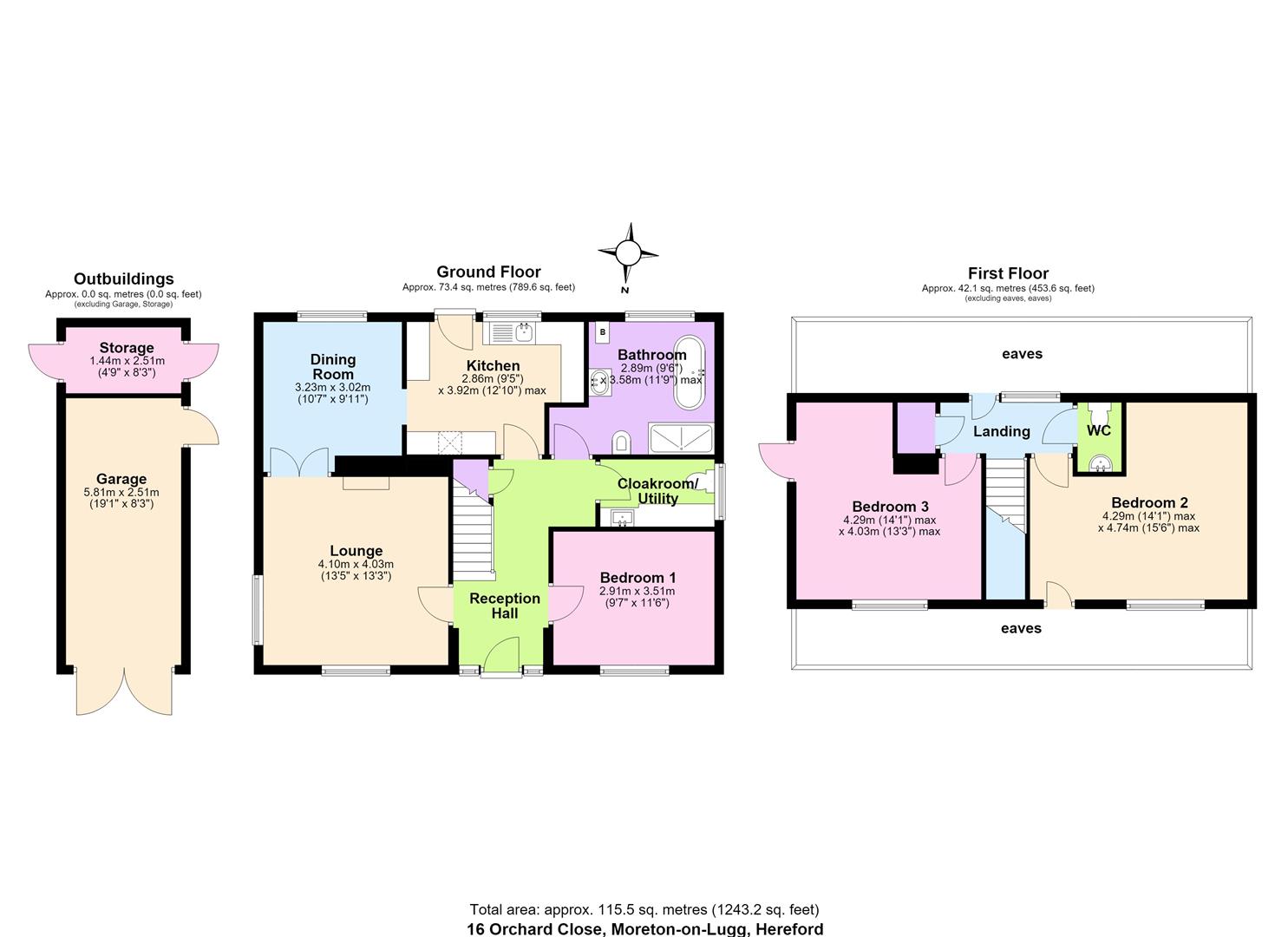 16, Orchard Close, Hereford floorplan