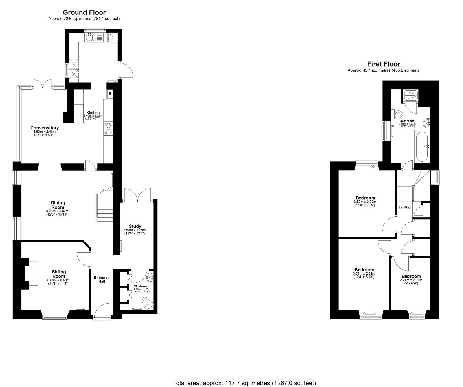 50, Northfield Road, Tetbury floorplan