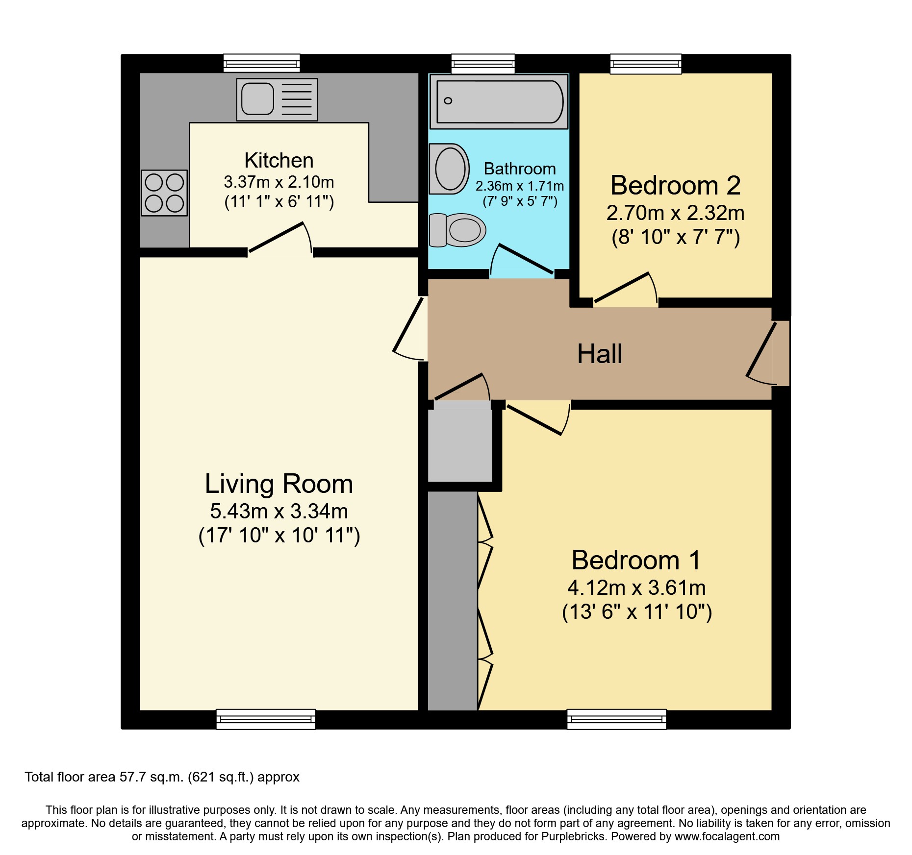 2, Friars Rise, Whitley Bay floorplan
