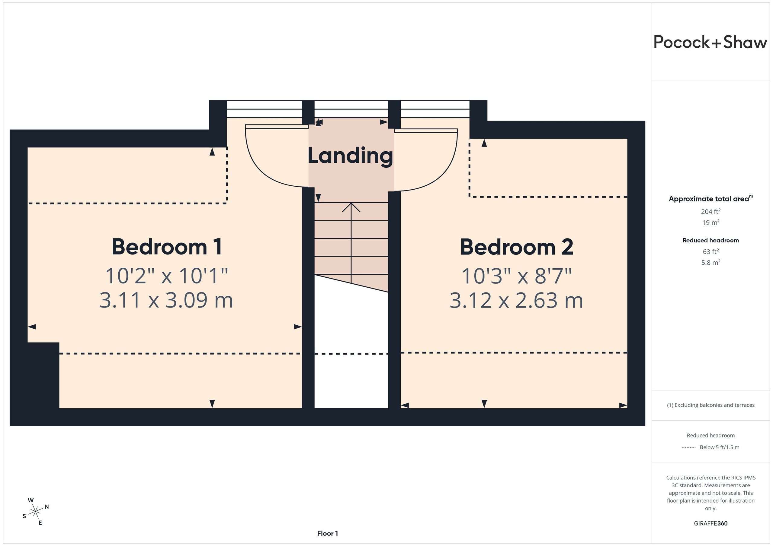 1 Orchard Close, Cambridge floorplan