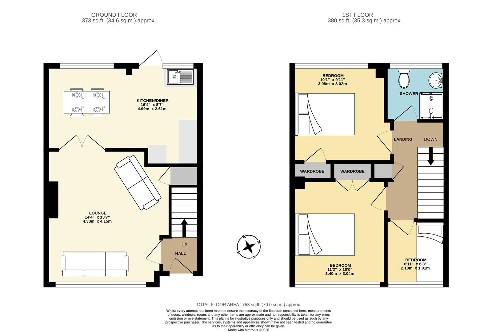 9, Warwick Close, Bognor Regis floorplan