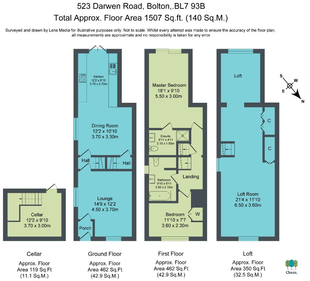 523, Darwen Road, Egerton Bolton floorplan