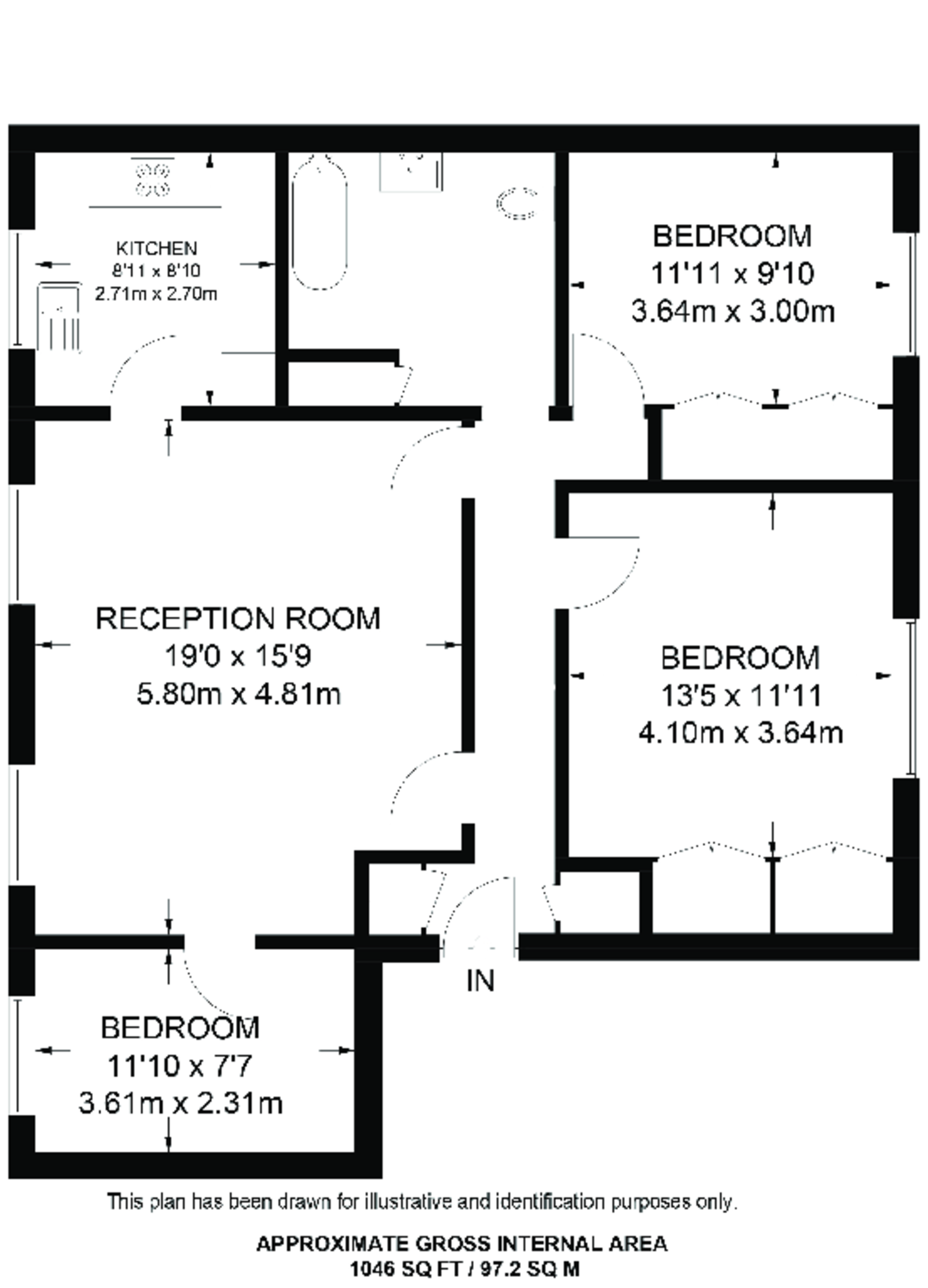 Pemberton Road, East Molesey floorplan