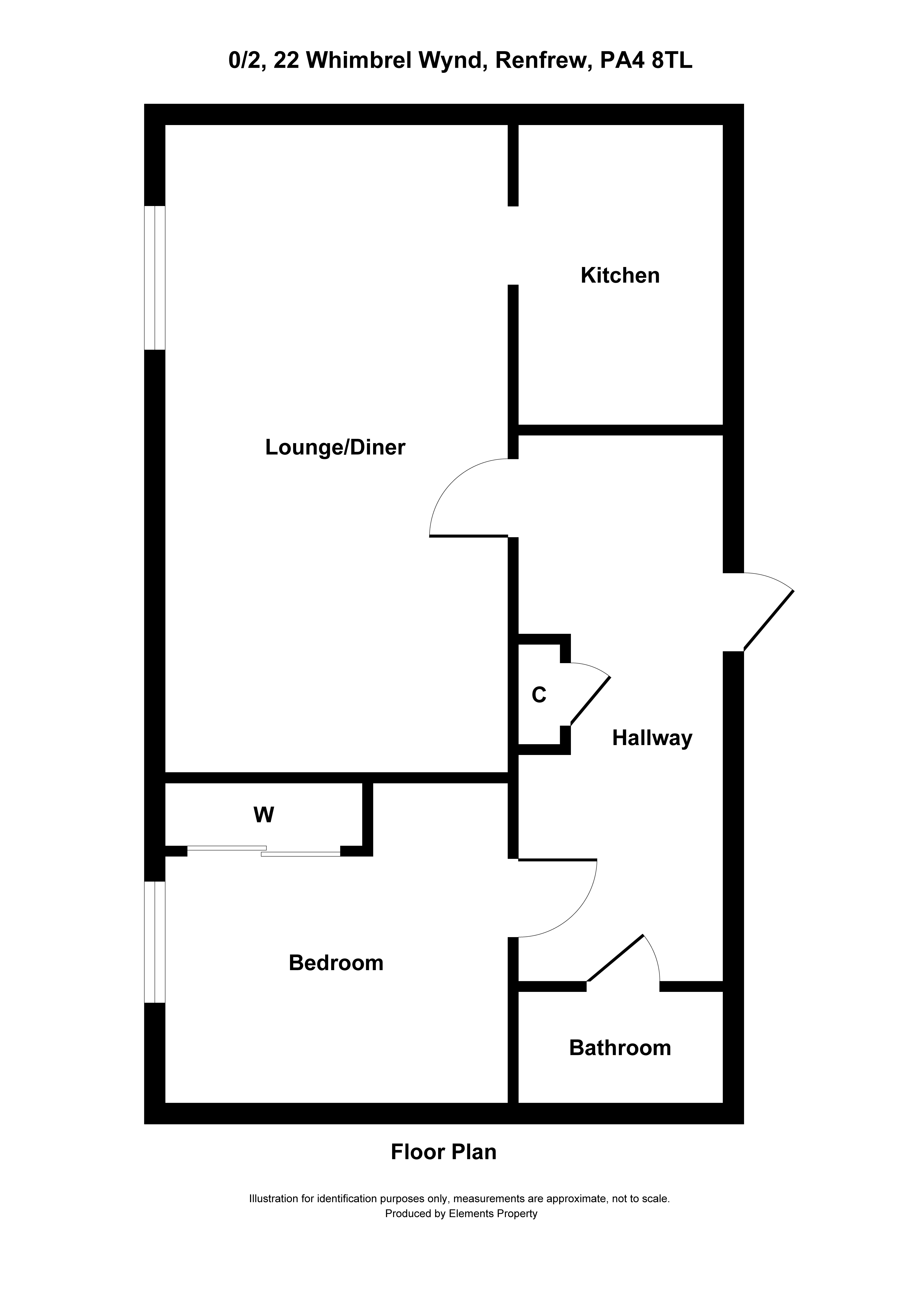 Whimbrel Wynd, Ferry Village, Renfrew PA4, 1 bedroom flat for sale