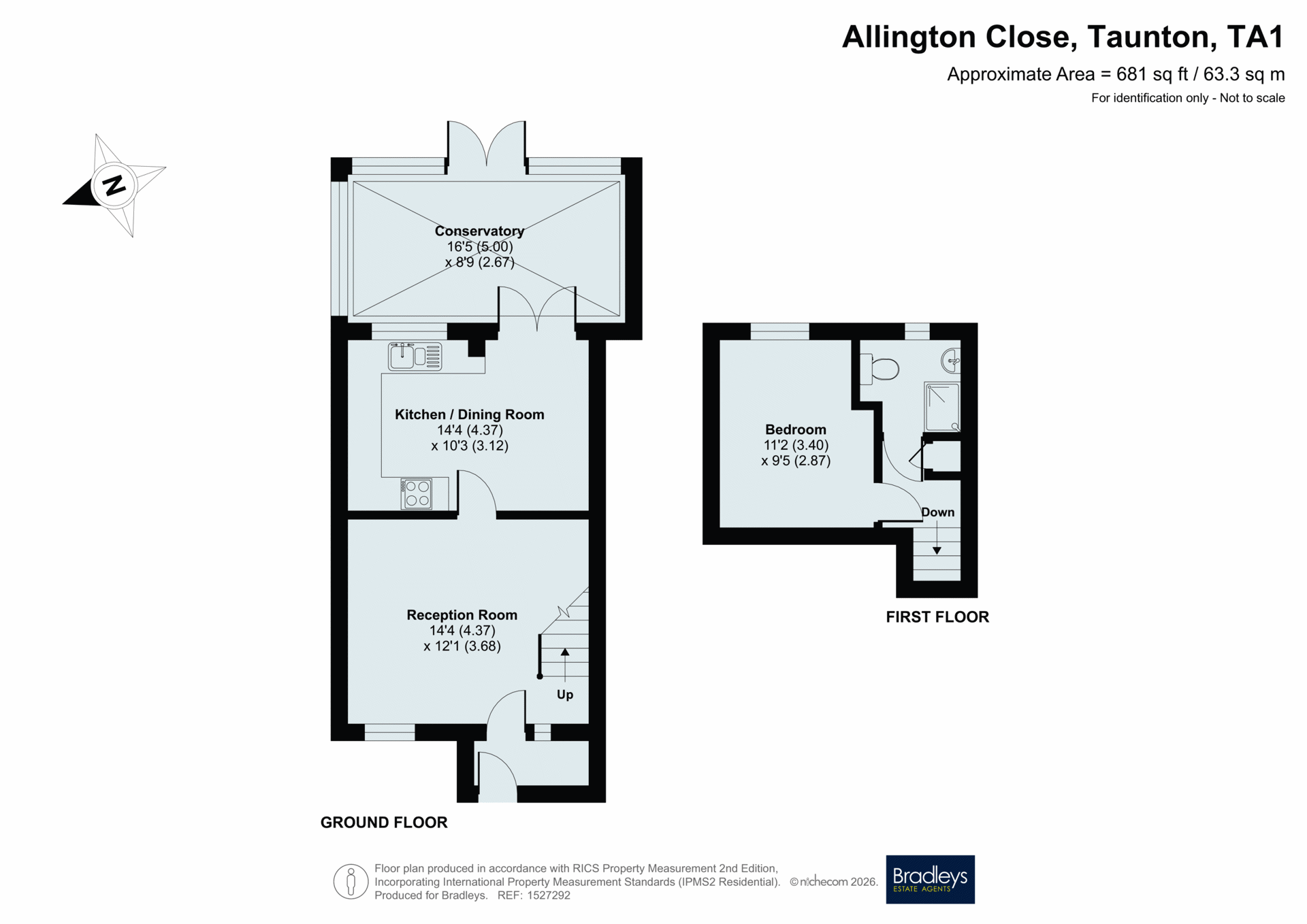 118, Allington Close, Taunton floorplan