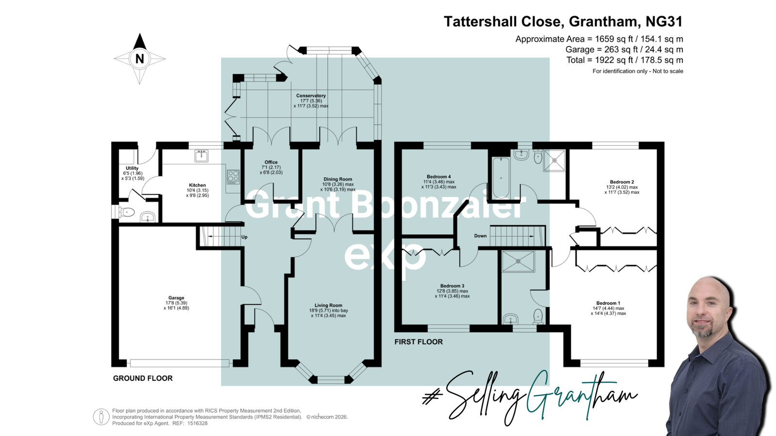 4, Tattershall Close, Grantham floorplan