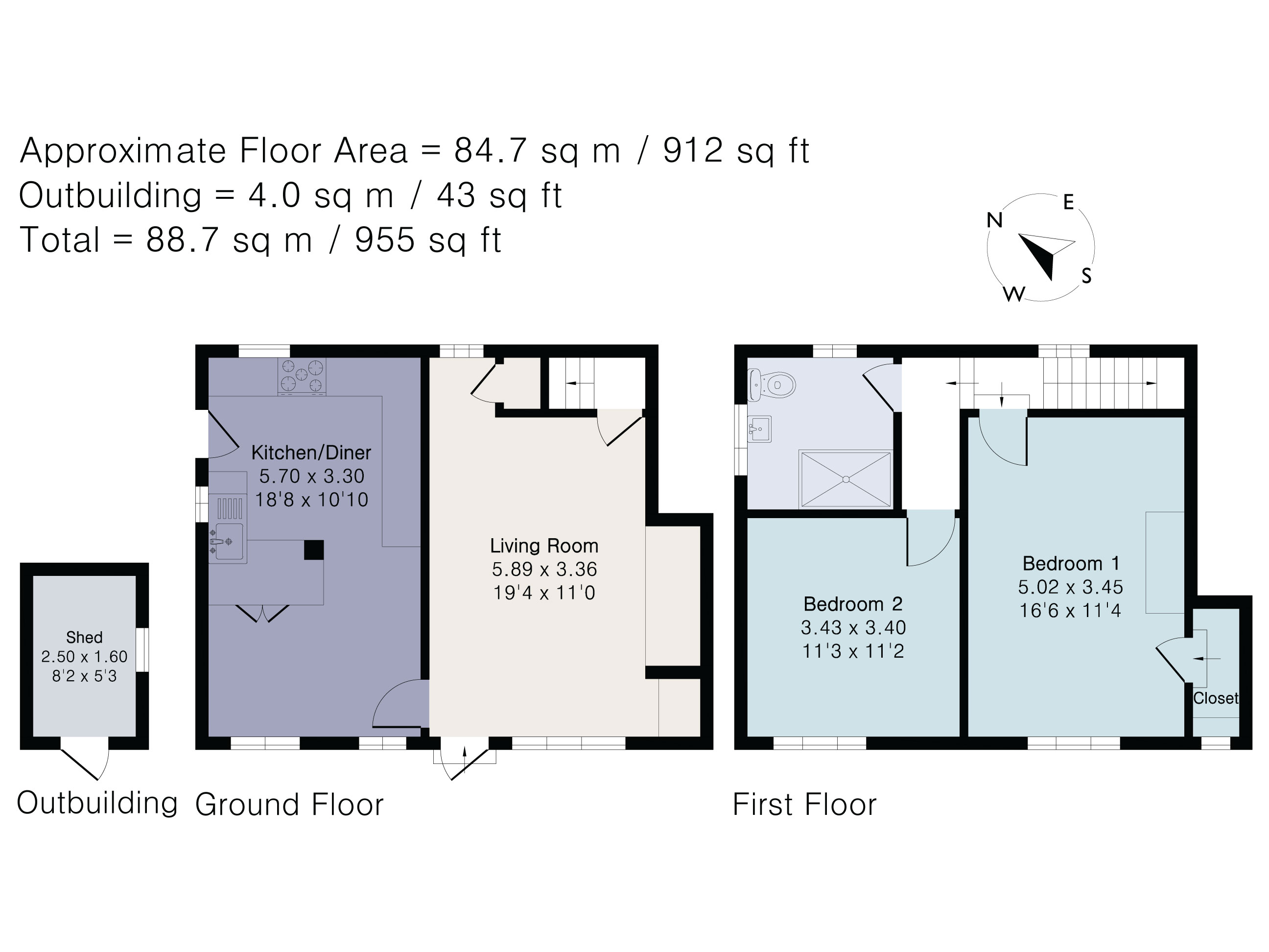 88, Burpham, West Sussex floorplan