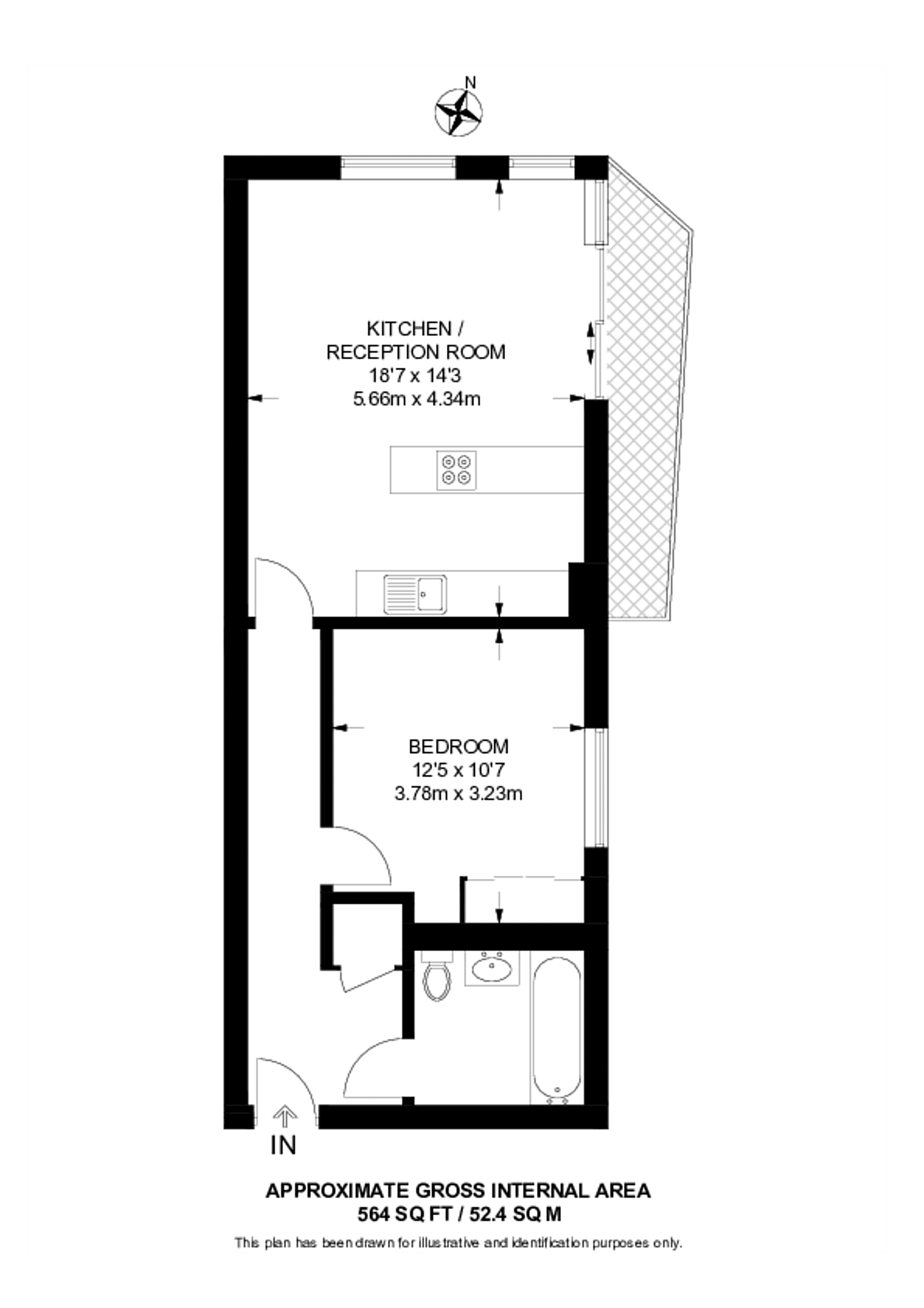 Eric Street, E3, Bow floorplan