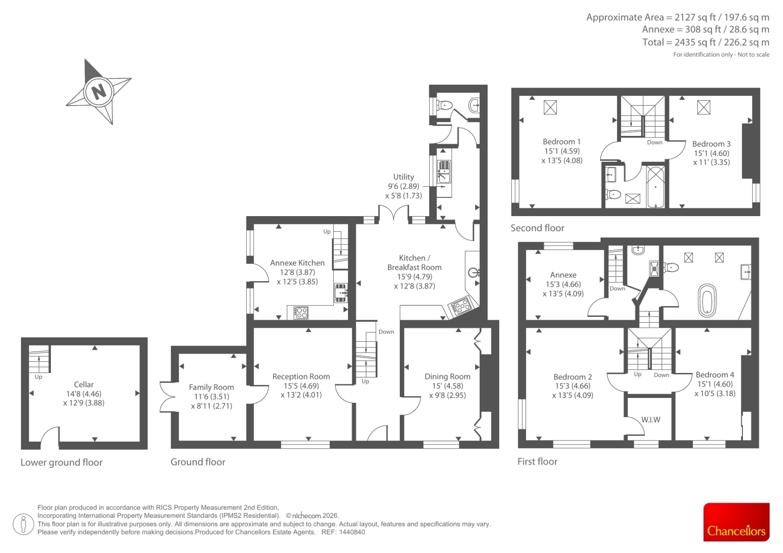 OAKHURST, Hay on Wye, Hereford floorplan