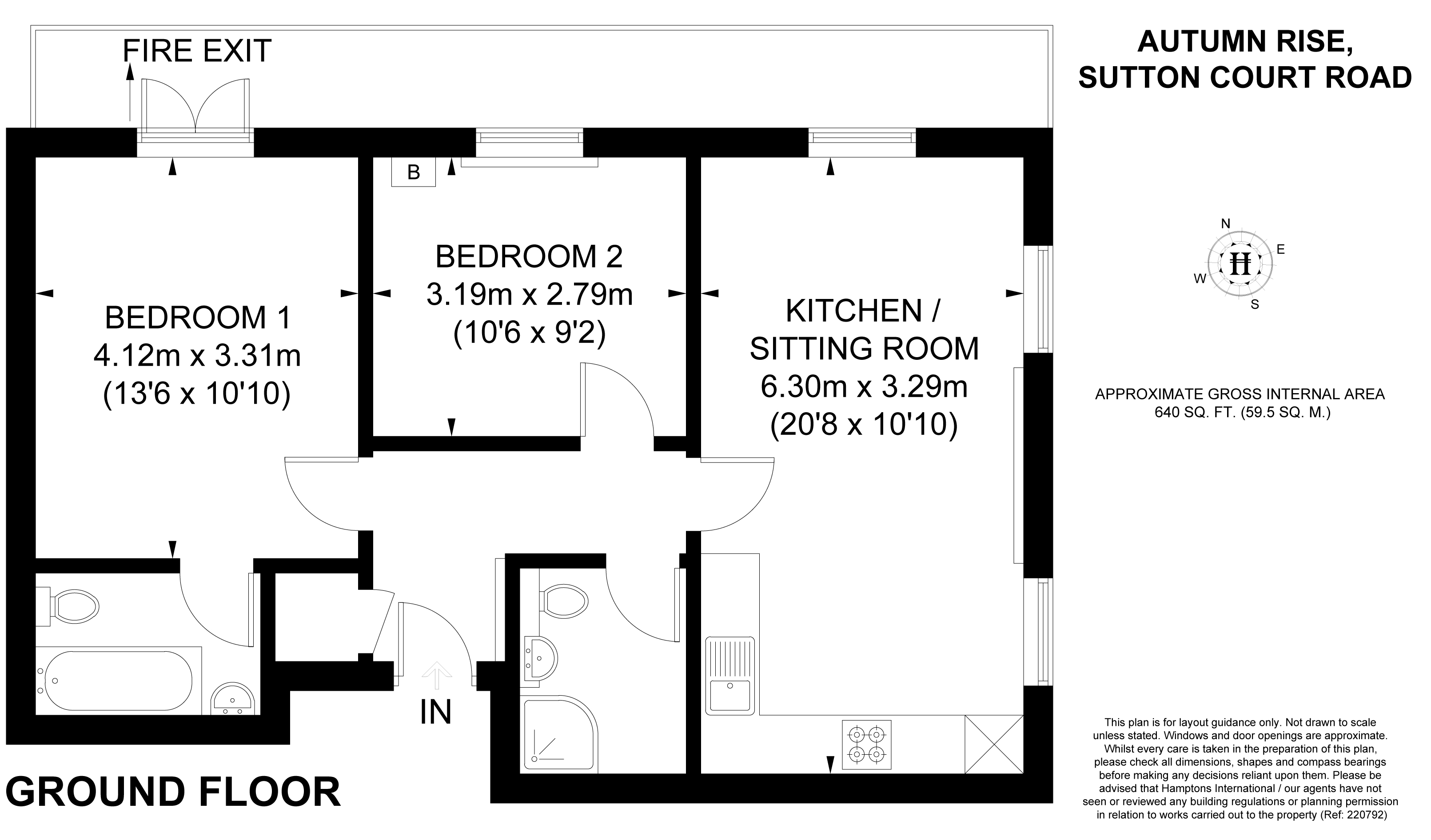 2 Bedrooms Flat to rent in Sutton Court Road, London W4