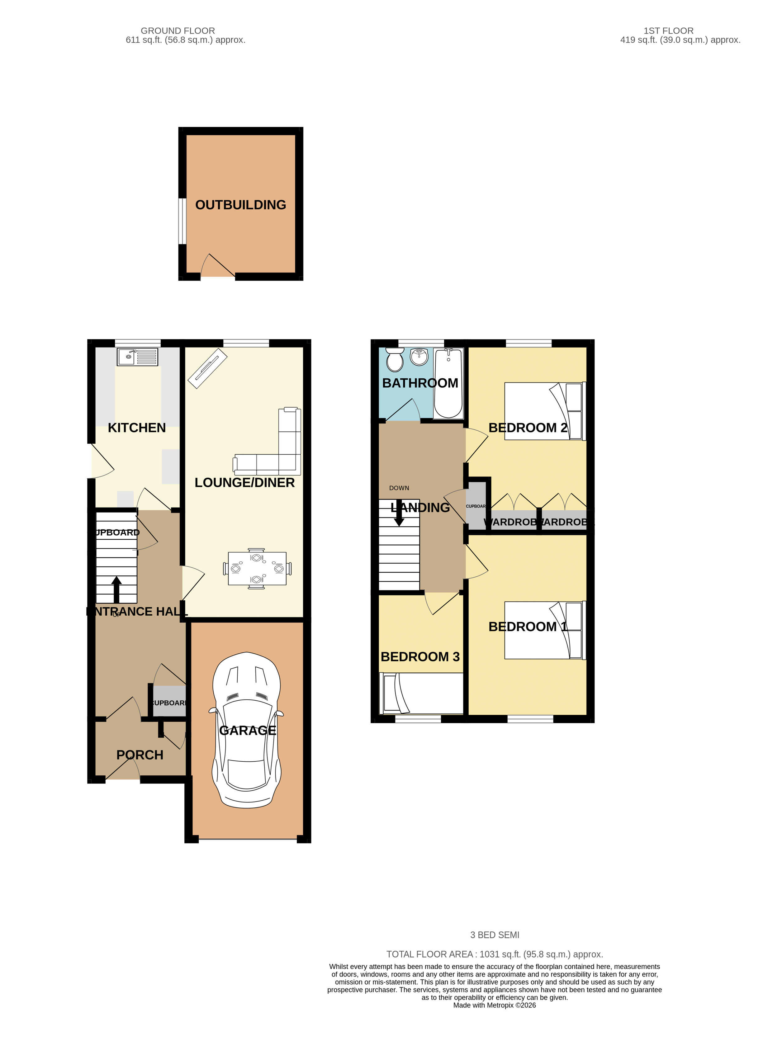 Hollys Place,, Tuckingmill, Cornwall floorplan