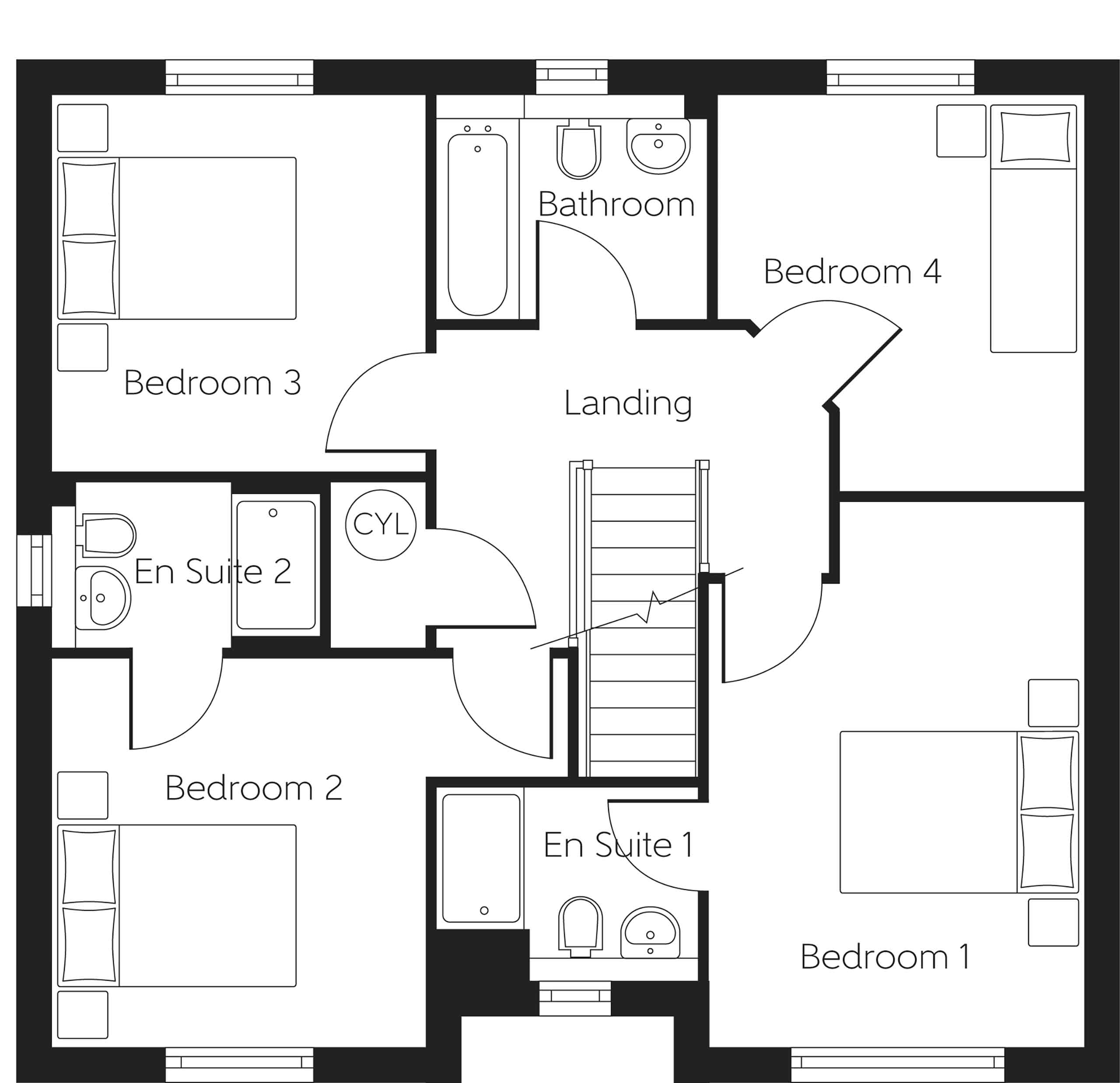 356, The Wisp, Shawfair floorplan