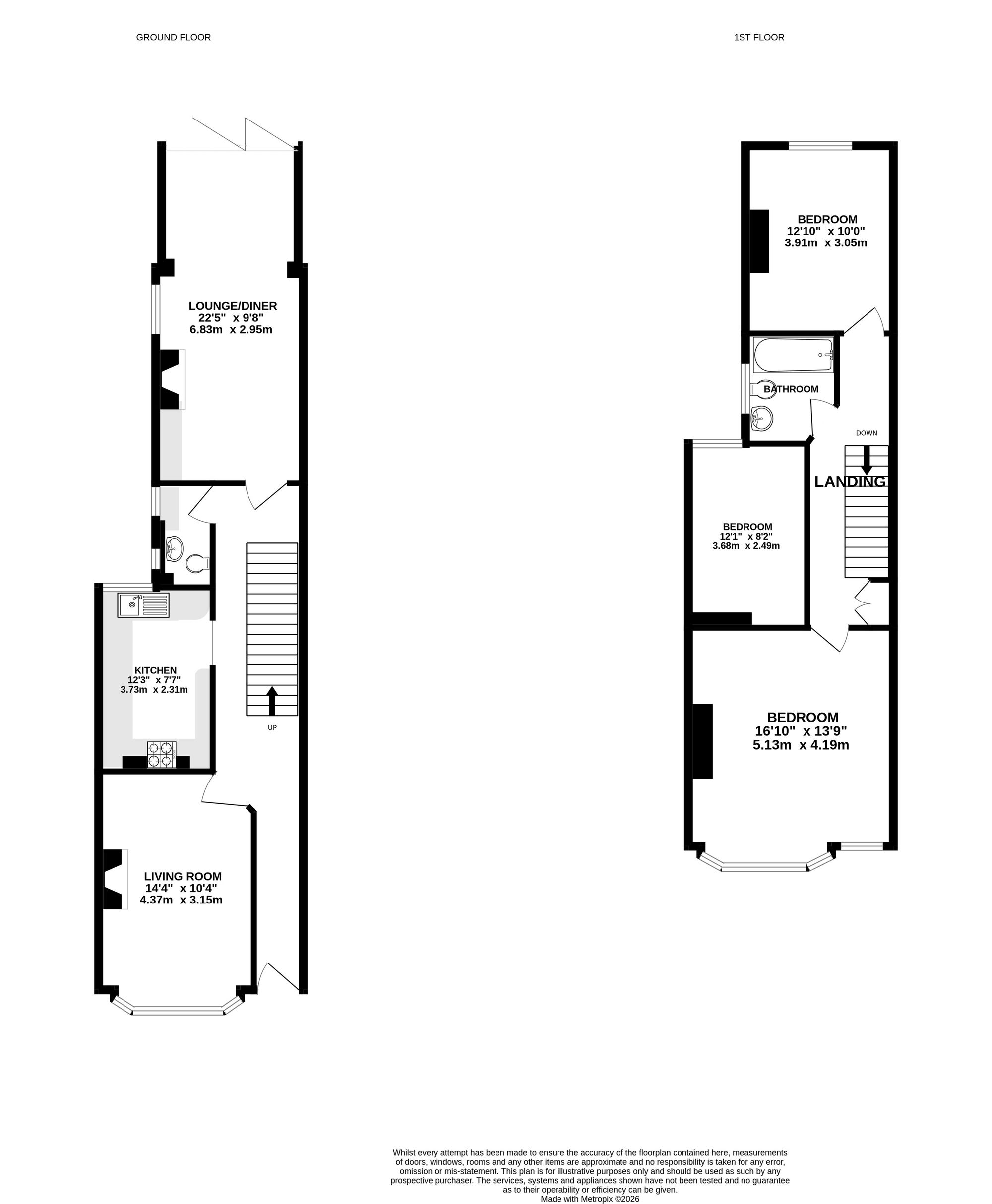 271 Laburnum Grove, Portsmouth floorplan