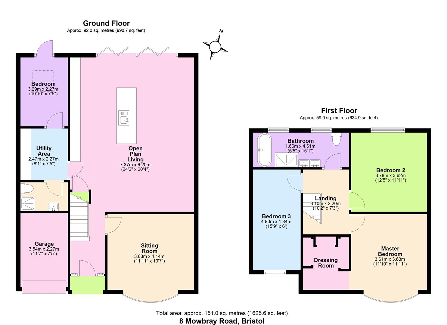 8, Mowbray Road, Bristol floorplan