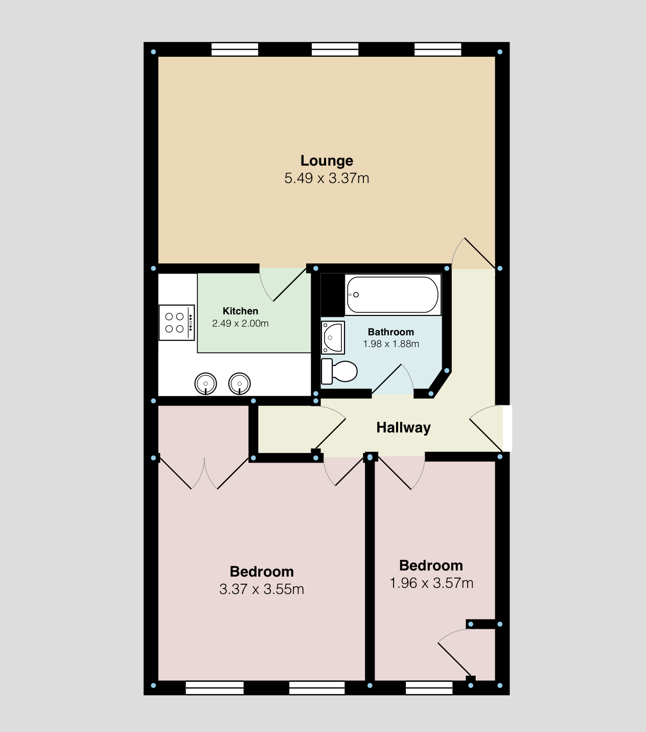 Apartment 4, Emo Court, Packington Avenue, Birmingham floorplan
