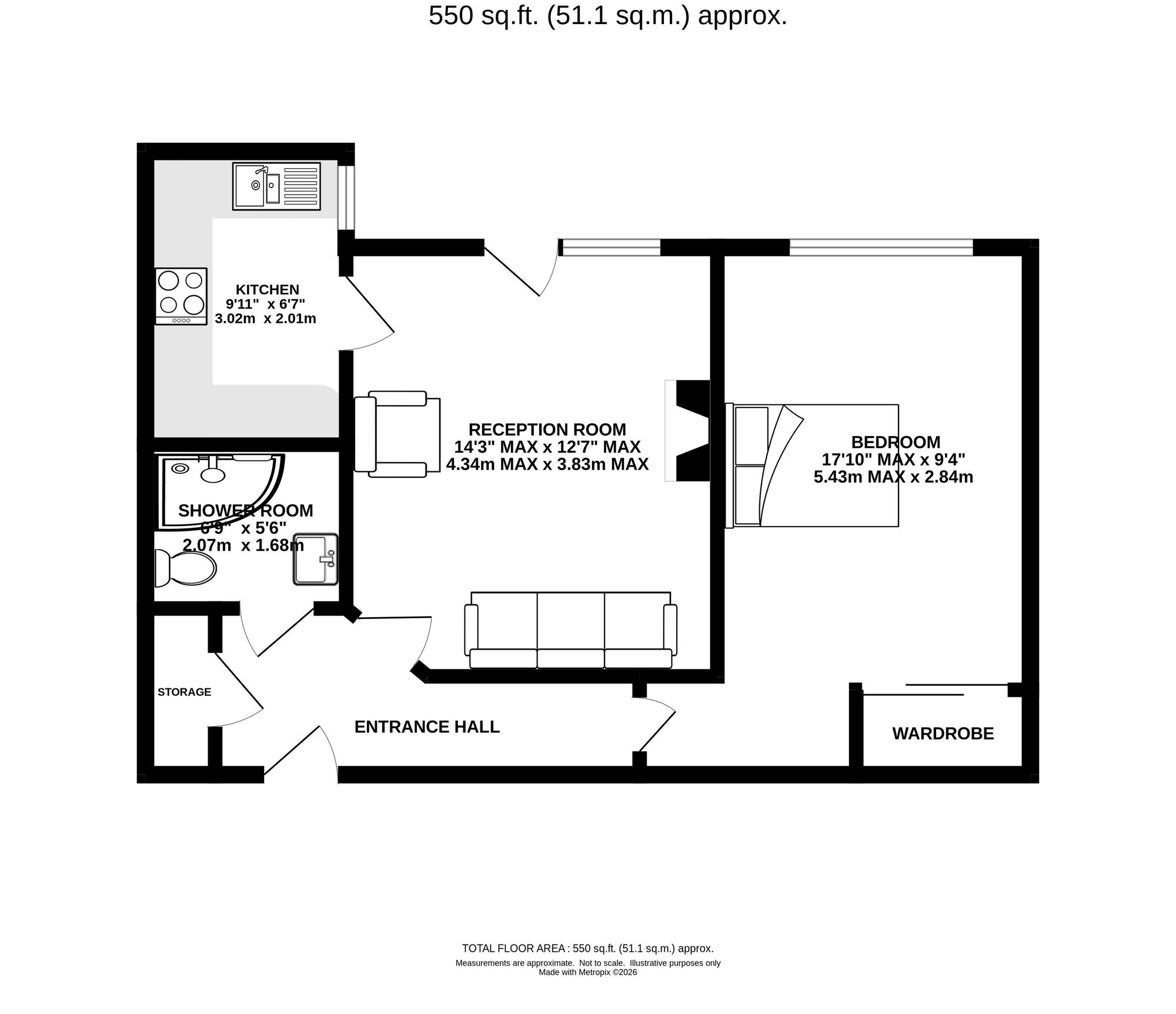 Apt 36, St. Johns Lodge, Altrincham floorplan
