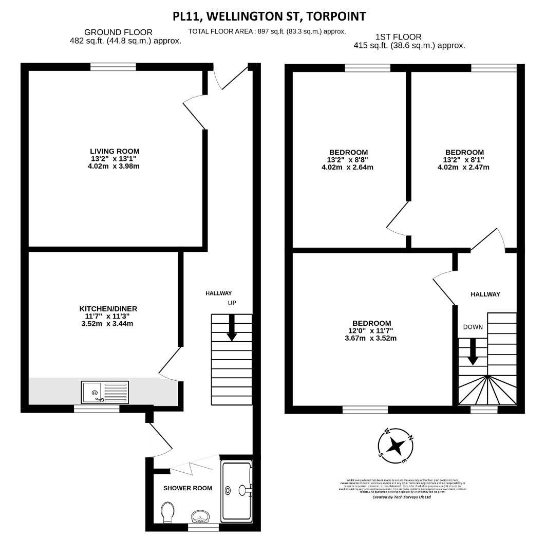 5, Wellington Street, Torpoint floorplan