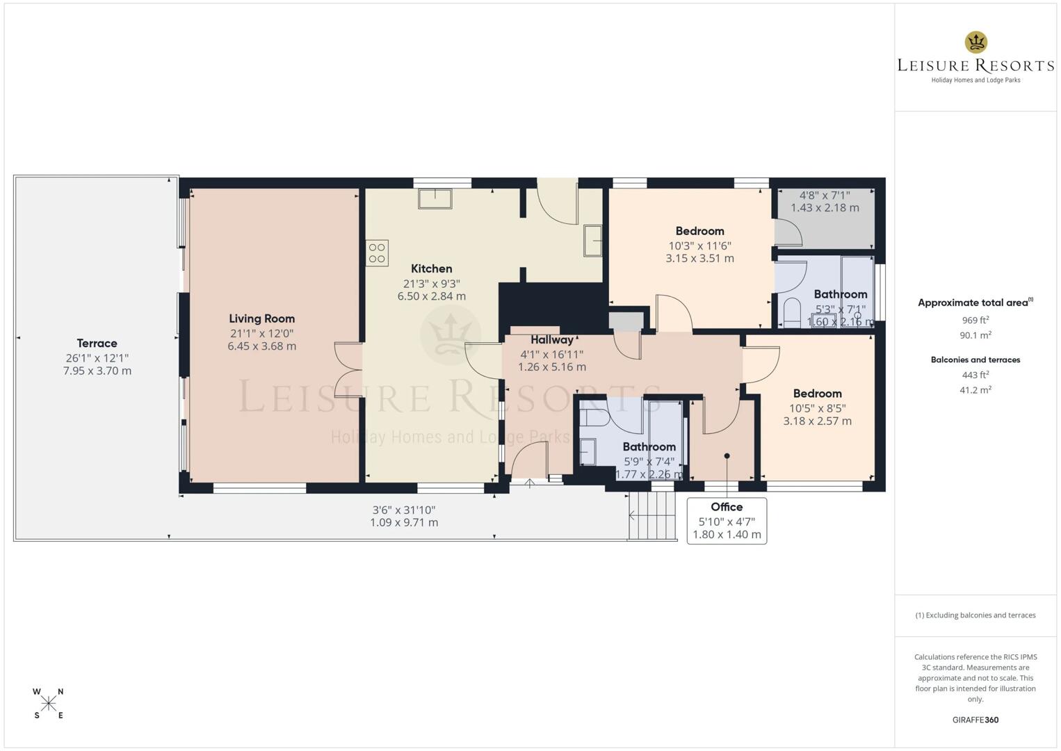 Willerby Delamere, Ullswater Heights, Silver Howe, Penrith floorplan