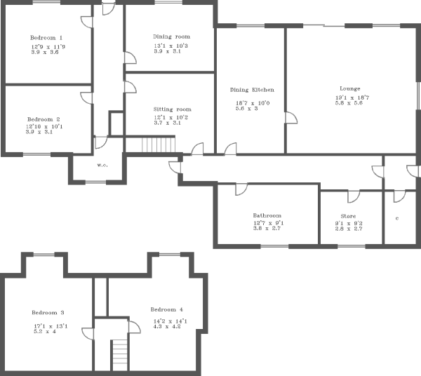 4 Bedrooms Detached house for sale in Portavadie Farm, Argyll PA21