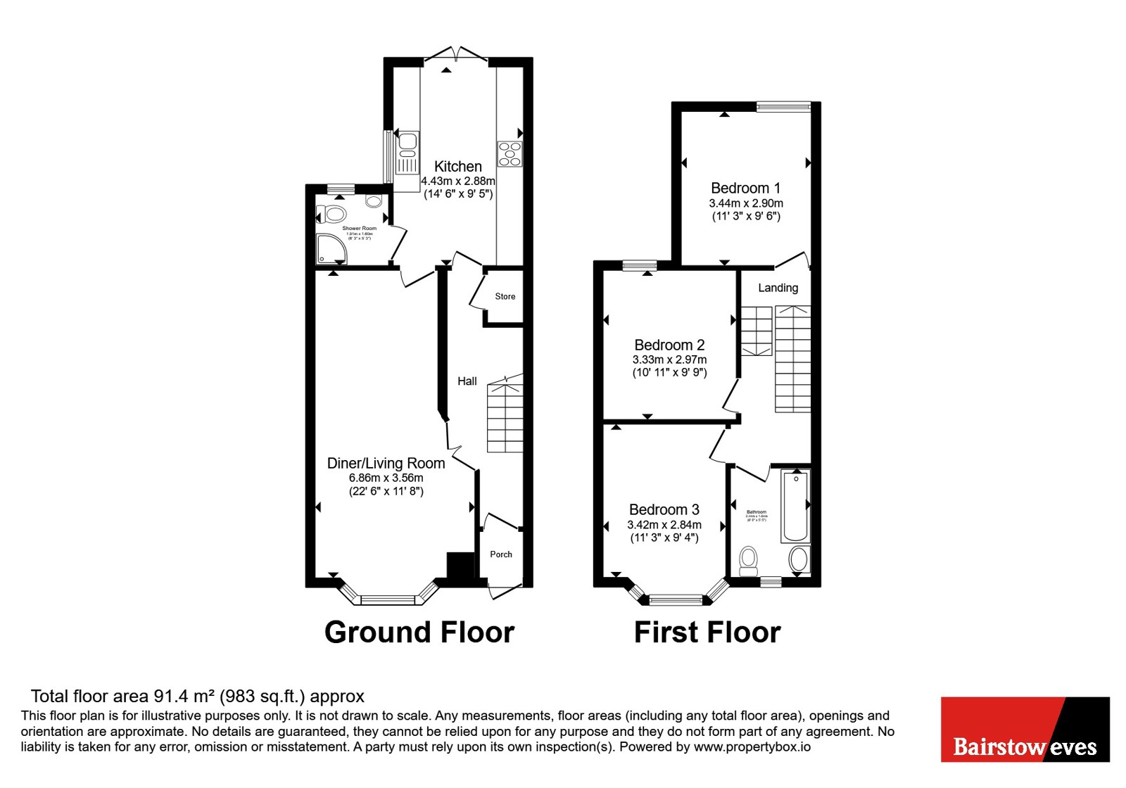266, Dersingham Avenue, London floorplan