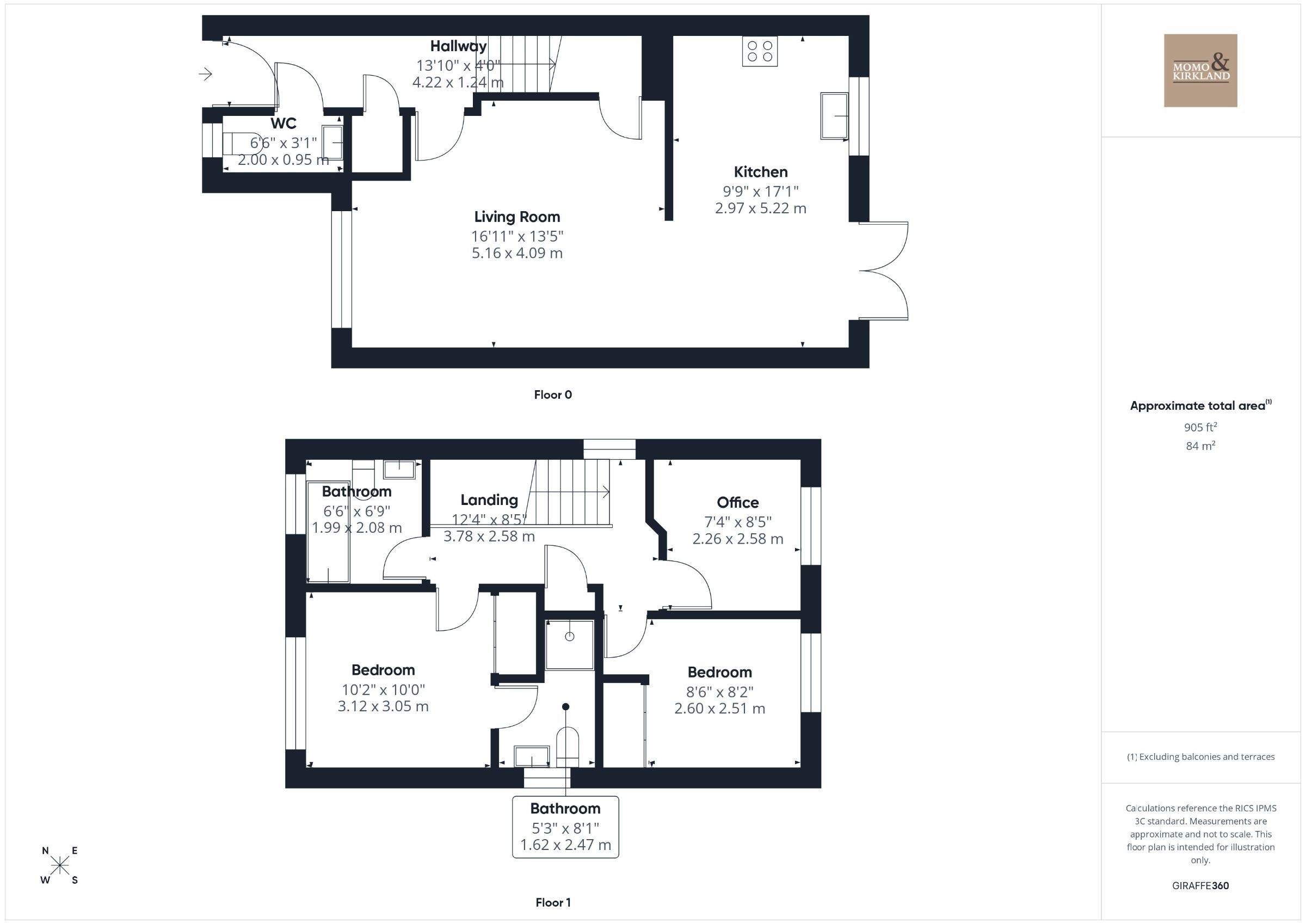 2 Laighshaws Place, Larkhall floorplan