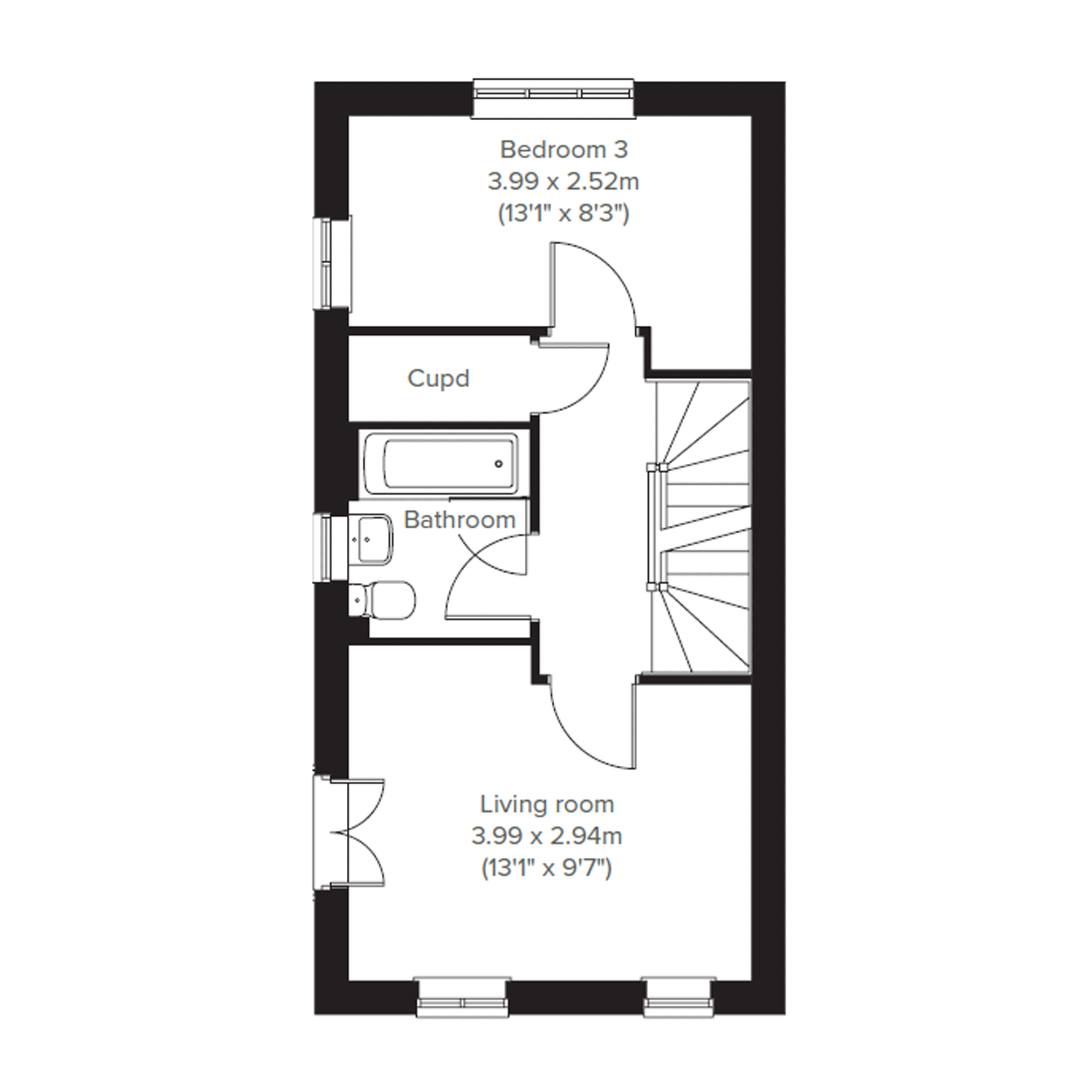 527, 19 Hillfort Road, Bodmin floorplan