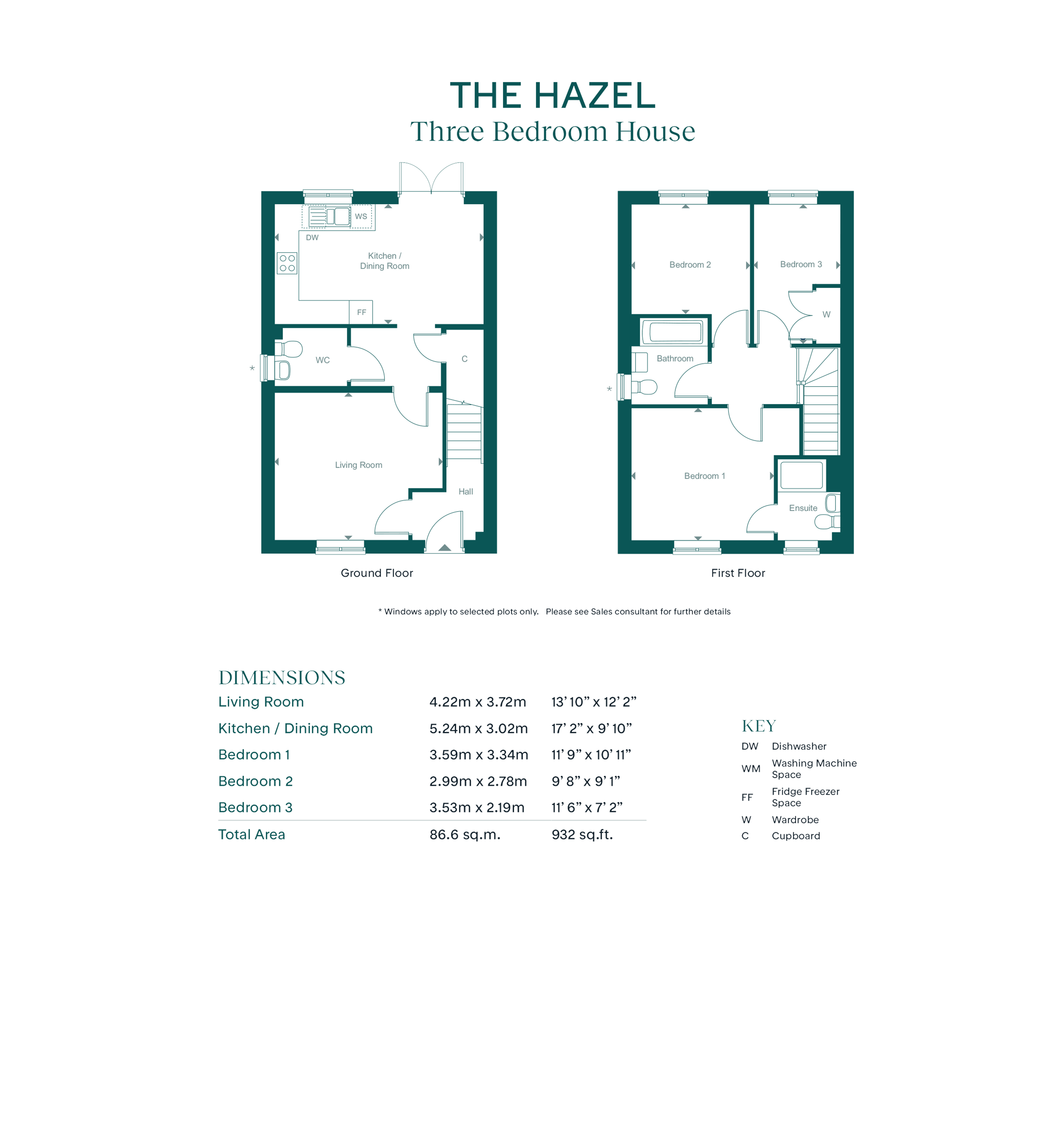 5 Stoolball Road - Hazel, Leaf Living at Rushlake Meadows, Willingdon, BN20, Willingdon floorplan
