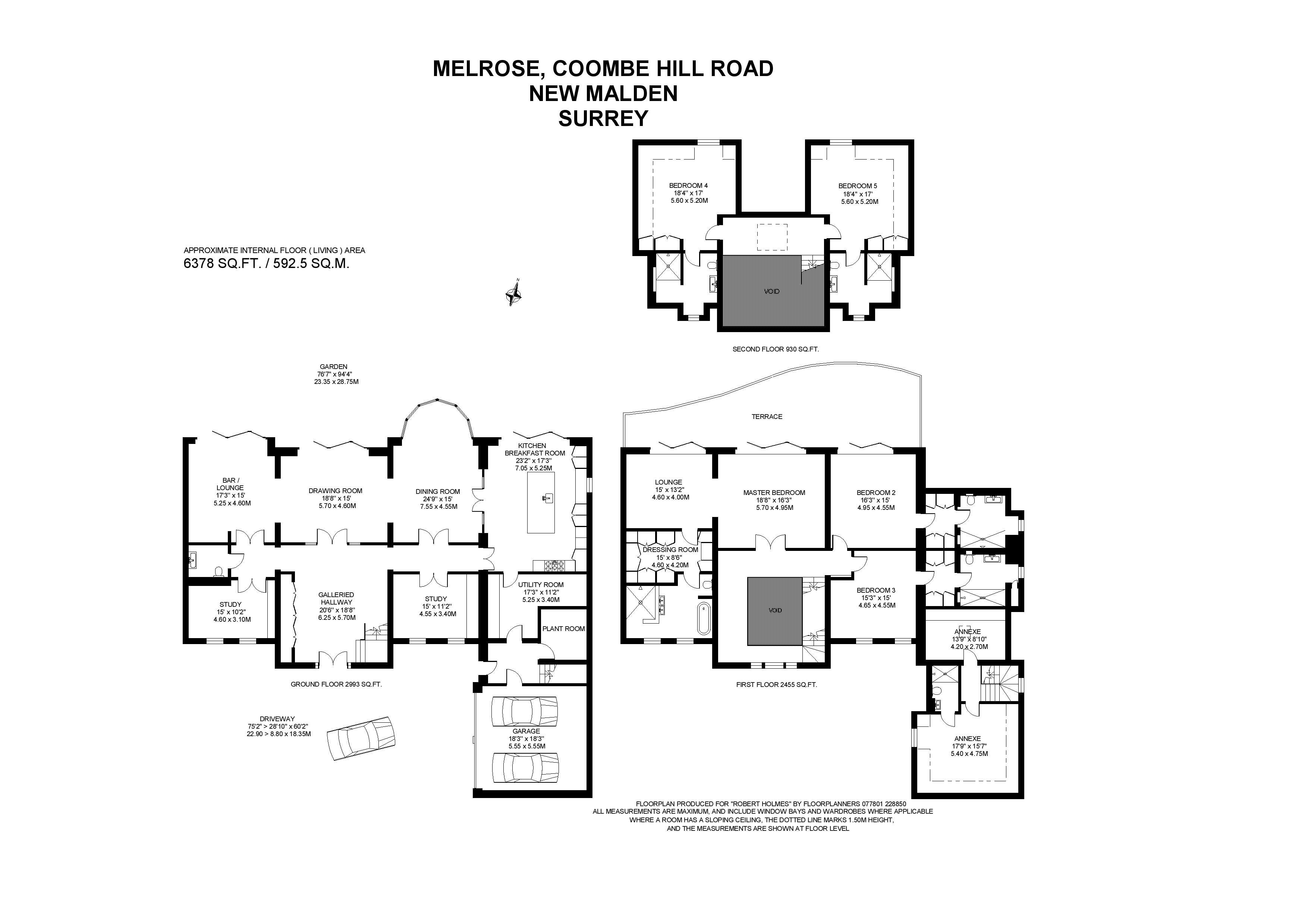 6 Bedrooms Detached house for sale in Coombe Hill Road, Coombe Hill KT2