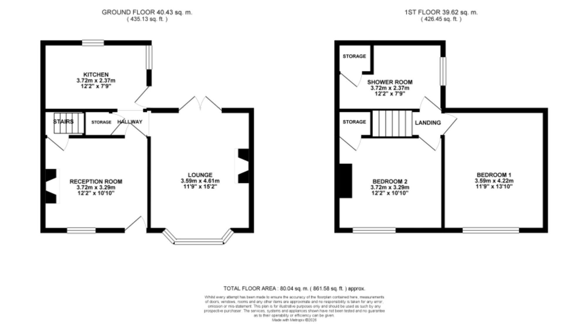 8 Coronation Street, Stoke-On-Trent floorplan