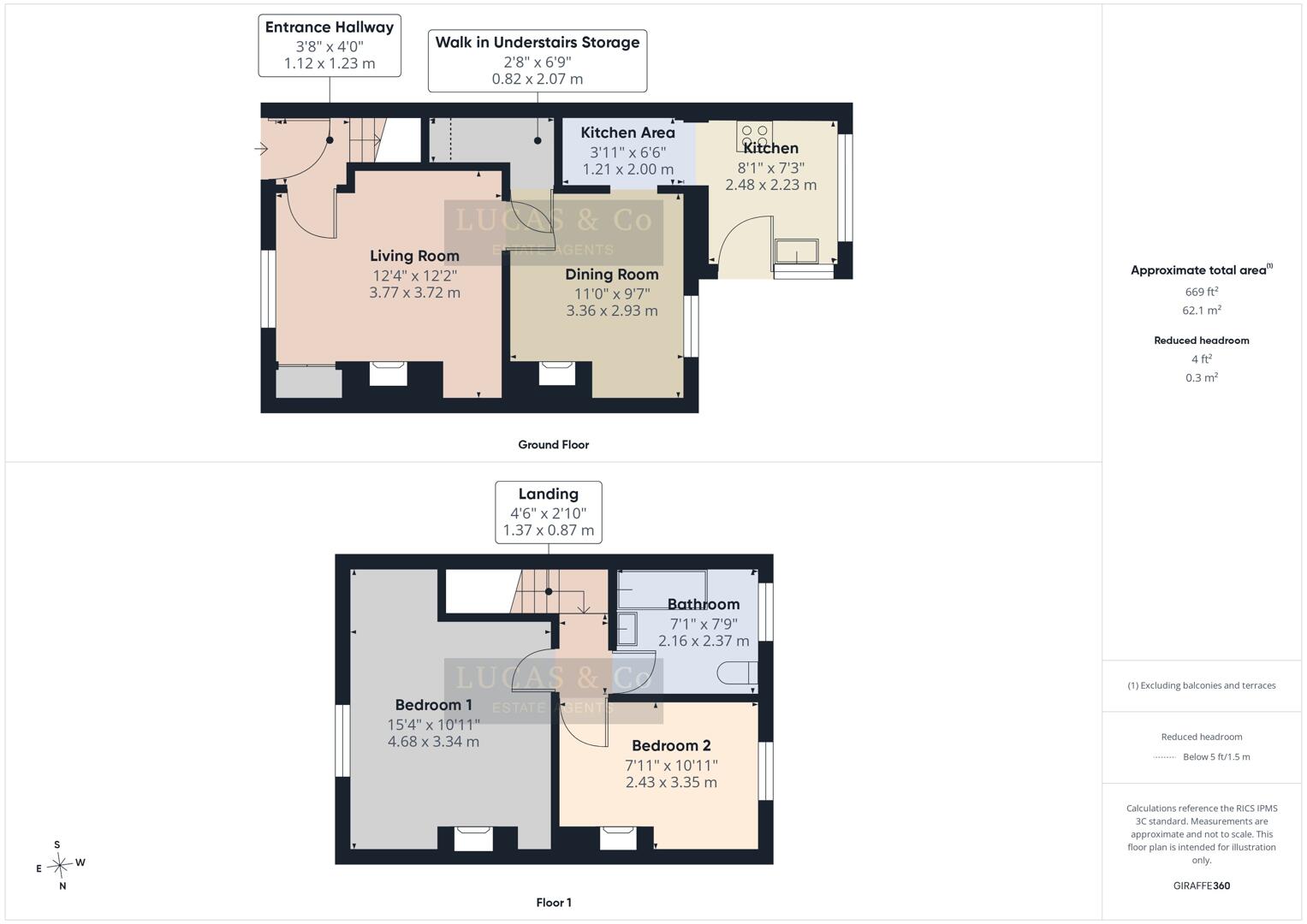 1 Tudno View, Hill Street, Menai Bridge floorplan
