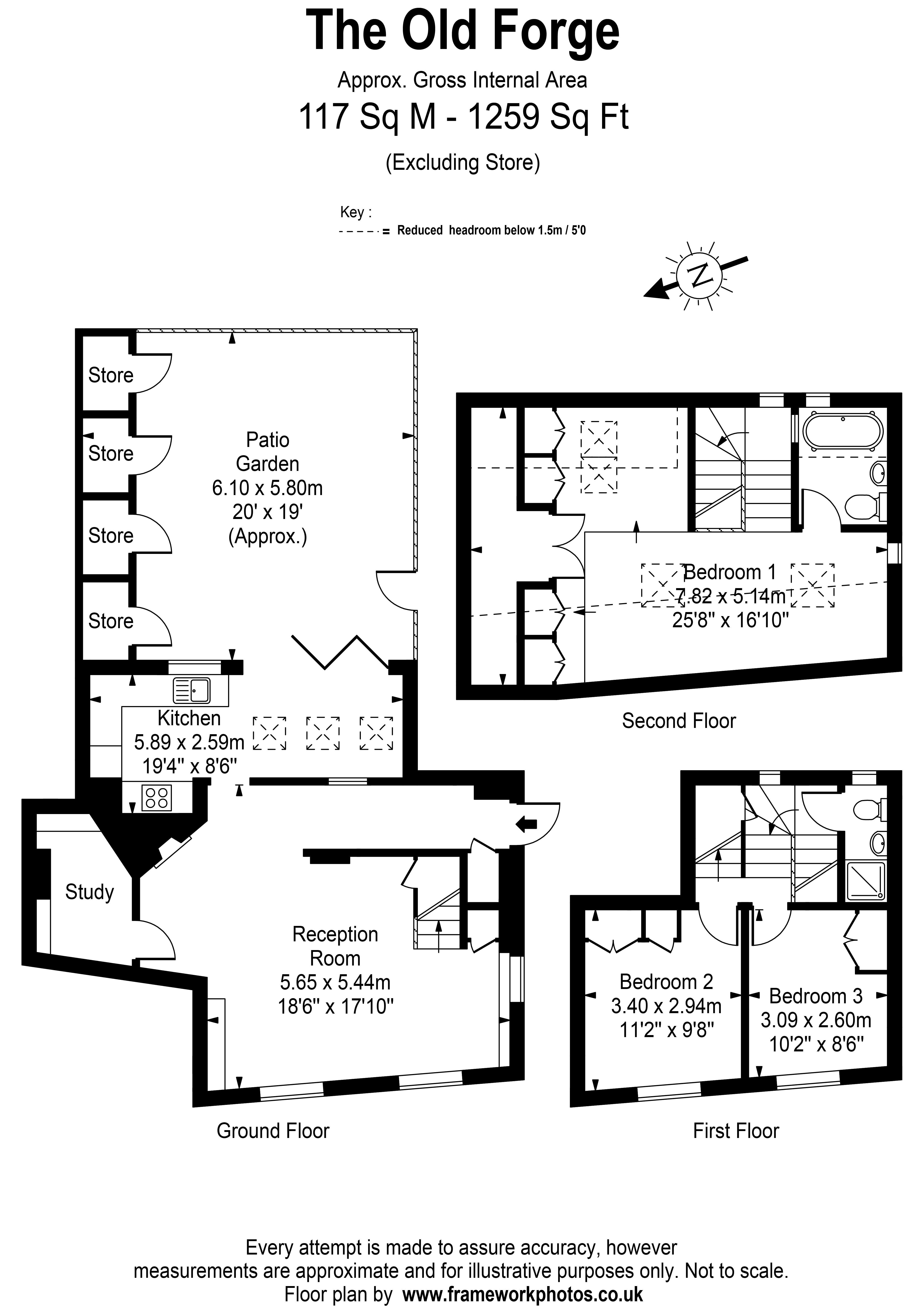 The Old Forge, 148 Bridge Road, East Molesey floorplan