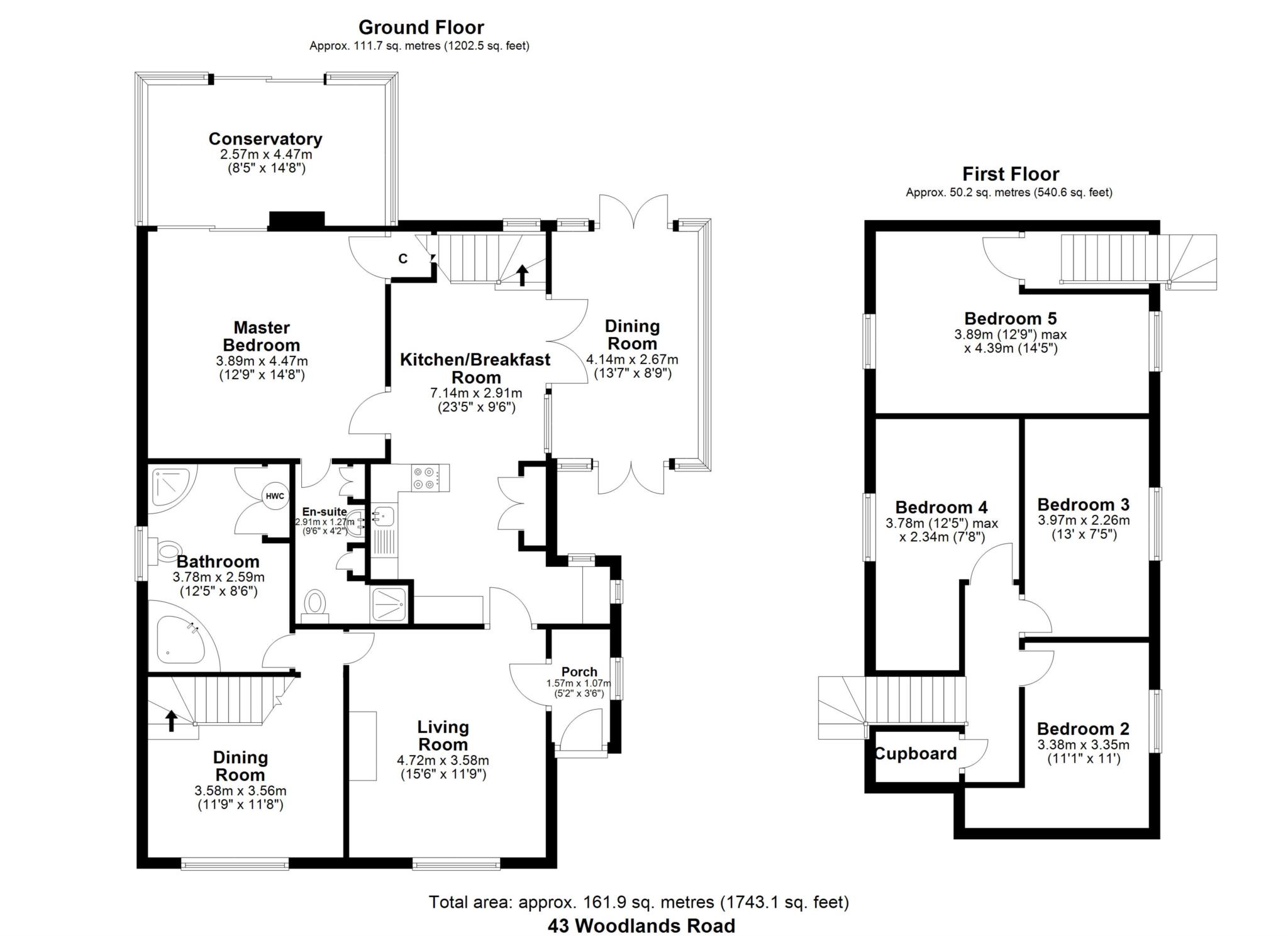 43, Woodlands Road, Sonning Common floorplan
