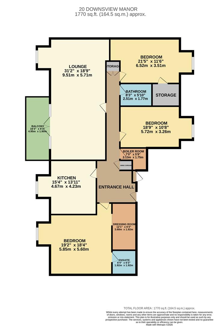 20 Downsview Manor, Cissbury Road, Worthing floorplan