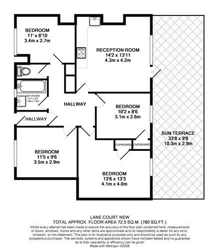 4 Bedrooms Flat to rent in Lane Court, Bolingbroke Grove, London SW11